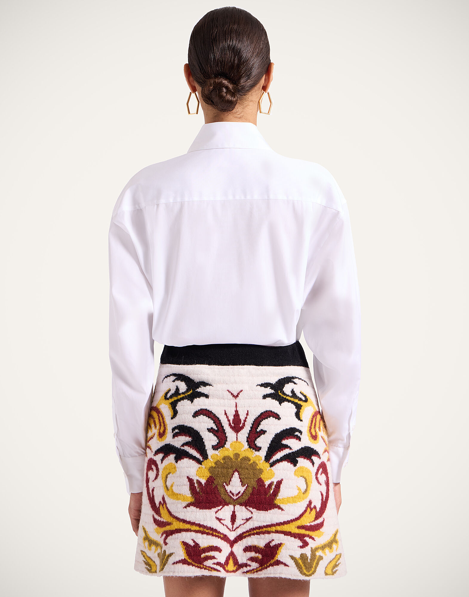 La DoubleJ Peggy Shirt Solid White SHI0115COT064SOLIDWH01