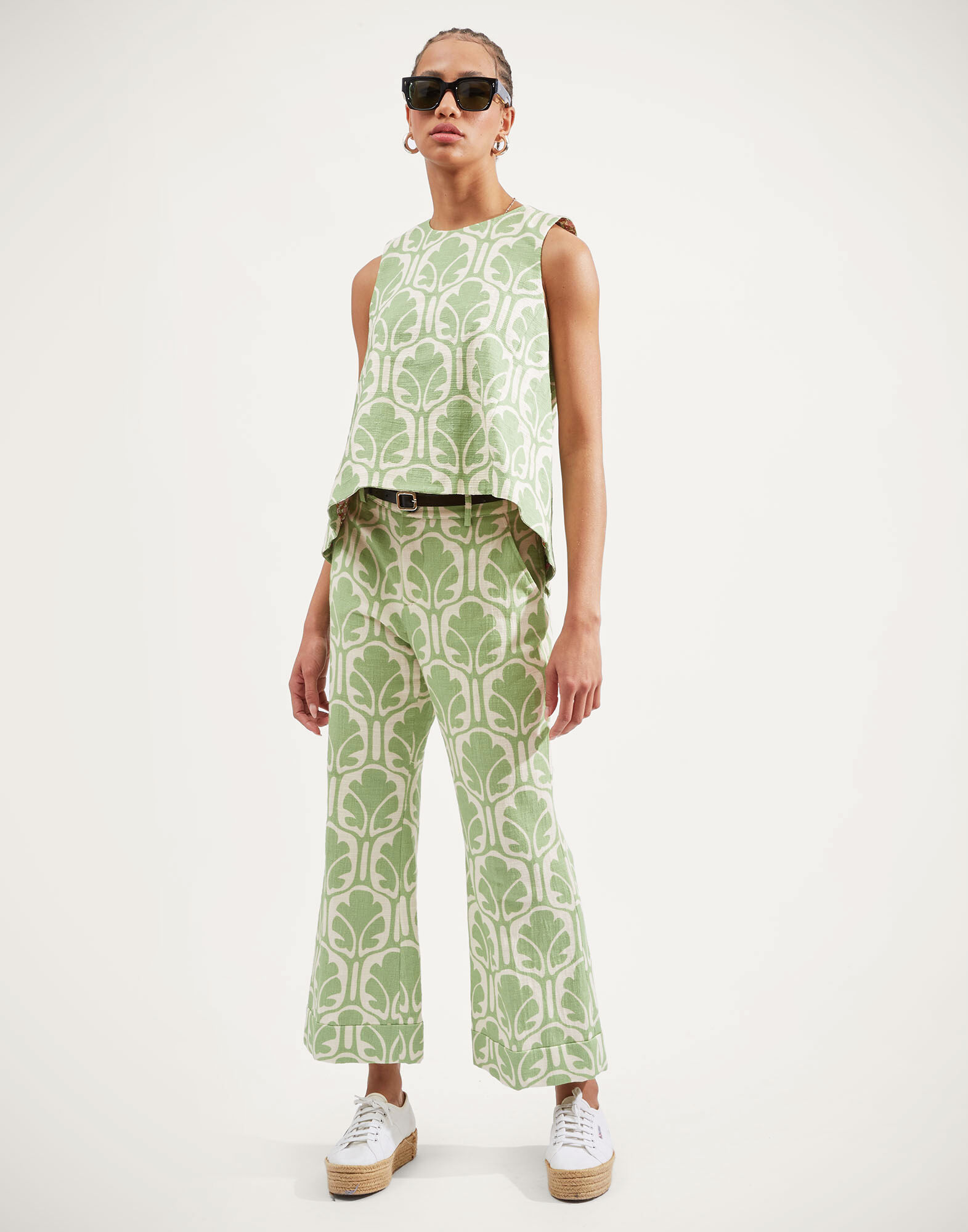 パンツ DONDUP Woman Pants Green DP700OS0105DXXX 633 Women's regular fit pants | Dondup