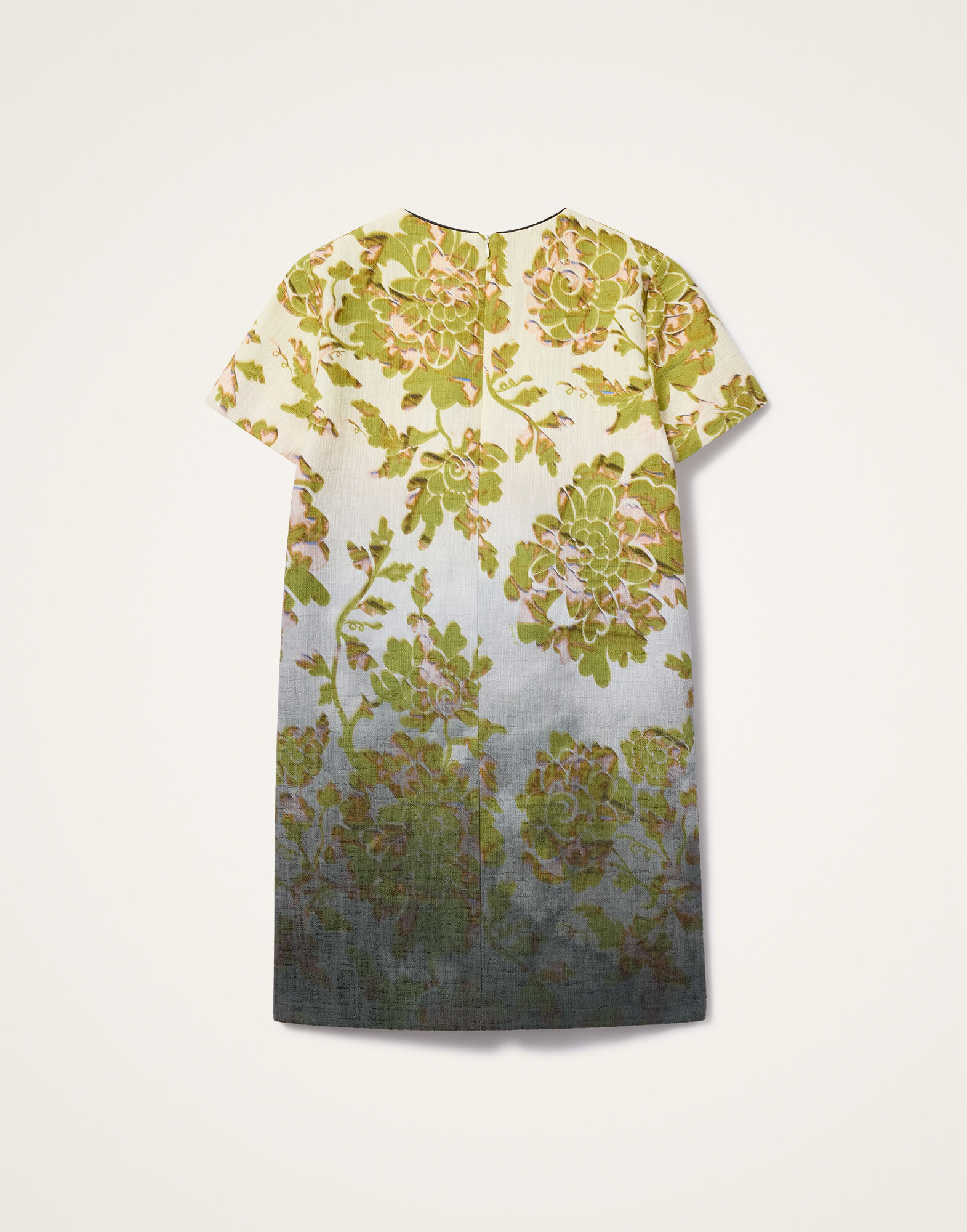La DoubleJ Mini Swing Dress Oasis Ombr&eacute; Plac&eacute;e Green & Black DRE0658COT005OAO01GR02