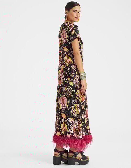La DoubleJ Swing Dress (With Feathers) La DoubleJ Swing Dress (With Feathers) Eden DRE0316SIL001EDE0001