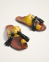 La DoubleJ Sandy Slides La DoubleJ Sandy Slides Solid Yellow SHO0110LEA014SOLIDYE02
