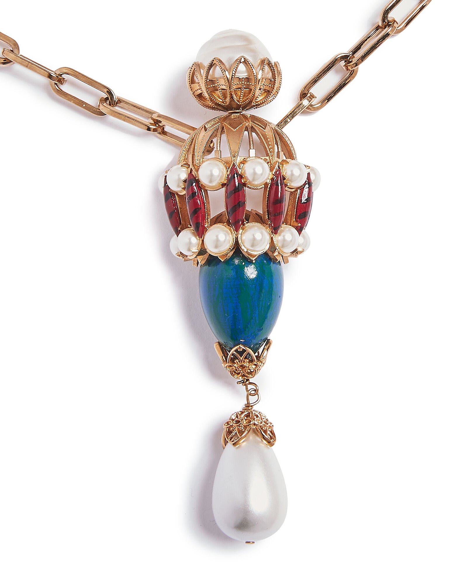 LaDoubleJ Medici Necklace Solid Acquamarine NEC0007BRA001TUR0002