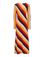 La DoubleJ Knit Swing Dress Black Stripes DRE0393KNI050VAR0085