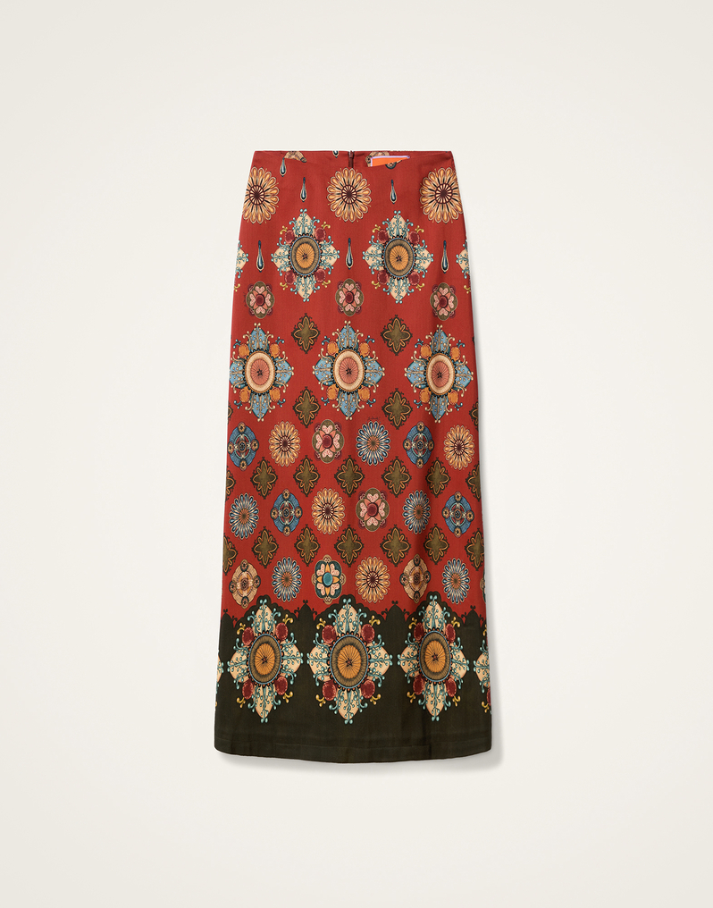 La DoubleJ A-Long Skirt La DoubleJ A-Long Skirt Nucleus Placée Rust SKI0018CAD001NUC02OR04