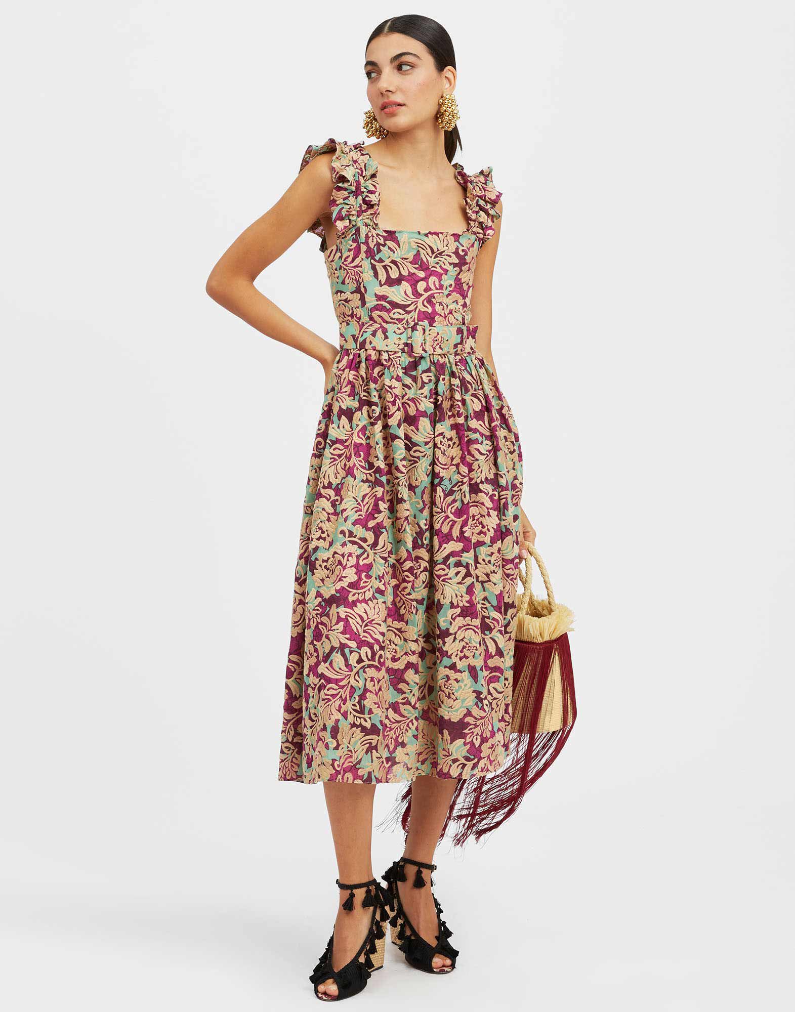 La DoubleJ Zeta Dress Lilium Purple DRE0660EMB029LIL01PU01