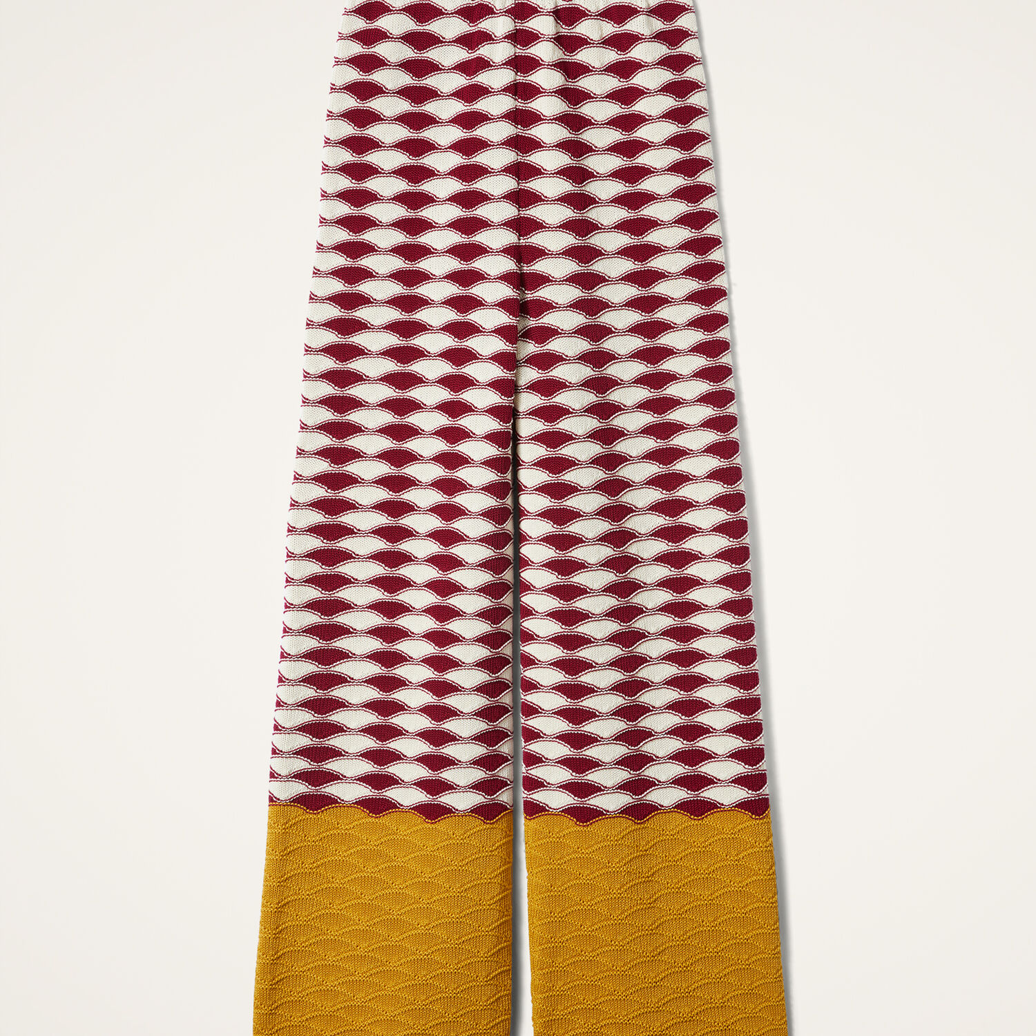 La Doublej Sunset Pants Red/yellow/white In Multicolor Red & Yellow