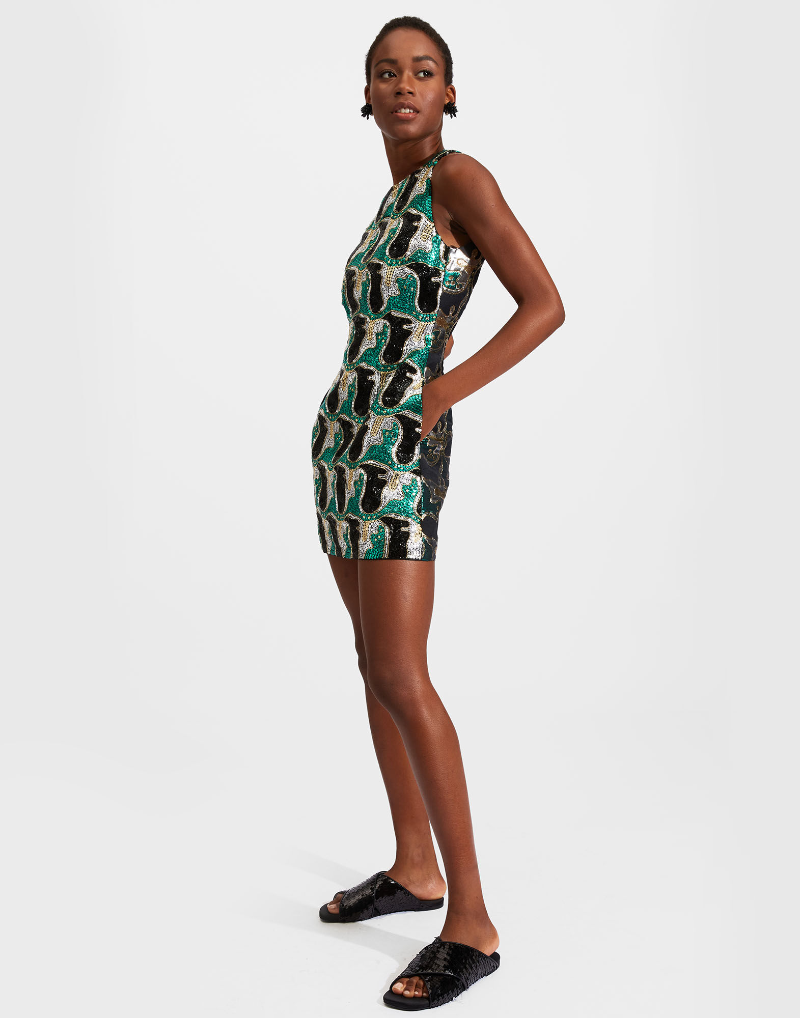 La DoubleJ TGIF Dress Embroidered Spritz Verde DRE0461JAC040SPR0001