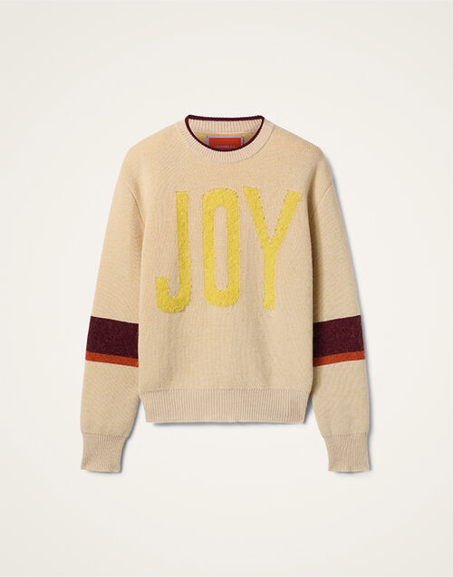 La DoubleJ Joy Sweater Color Block Beige & Yellow PUL0248KNI156VA352BR01