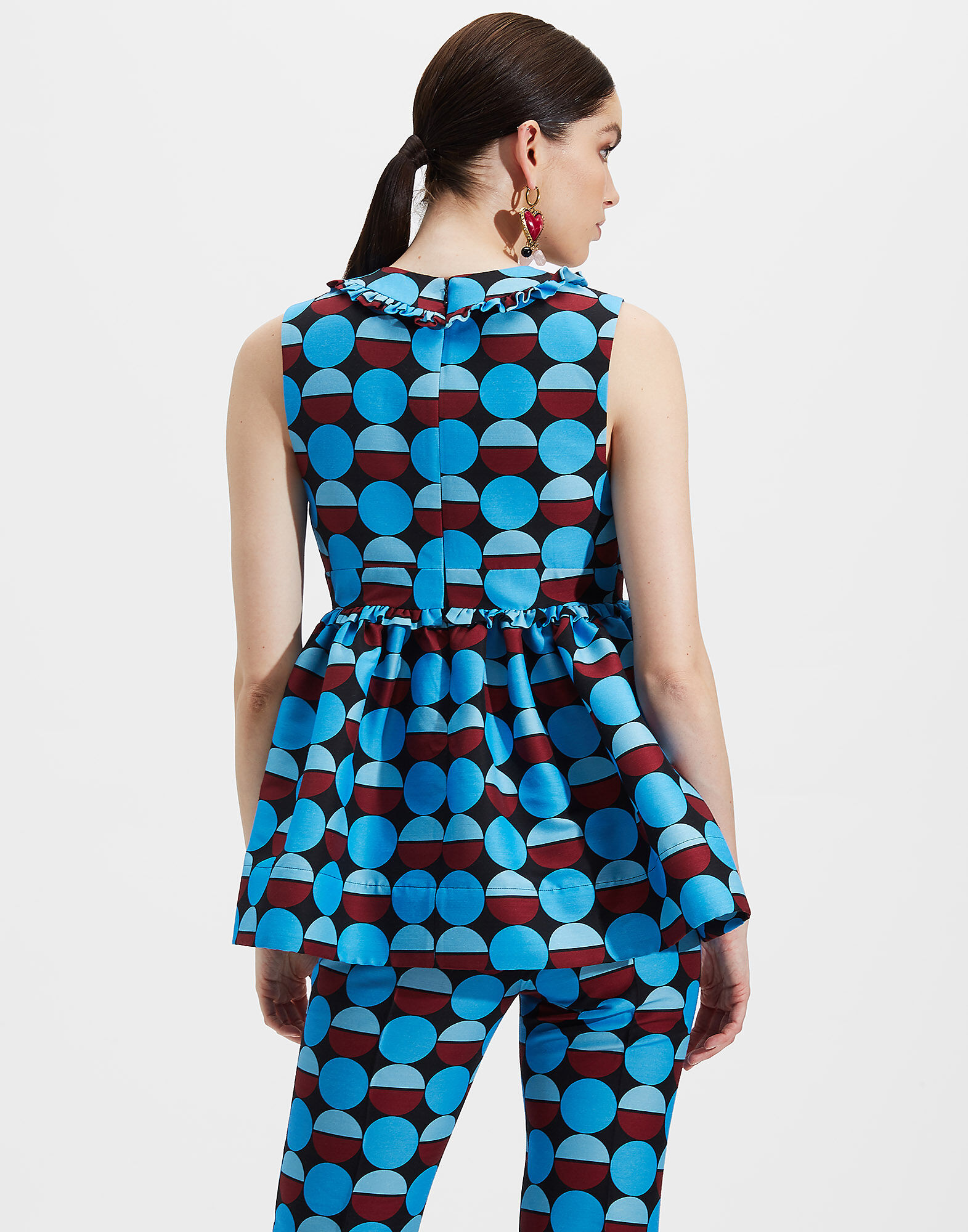 LaDoubleJ Luisa Top Sfere Azzurro TOP0023CAD001SFE0003