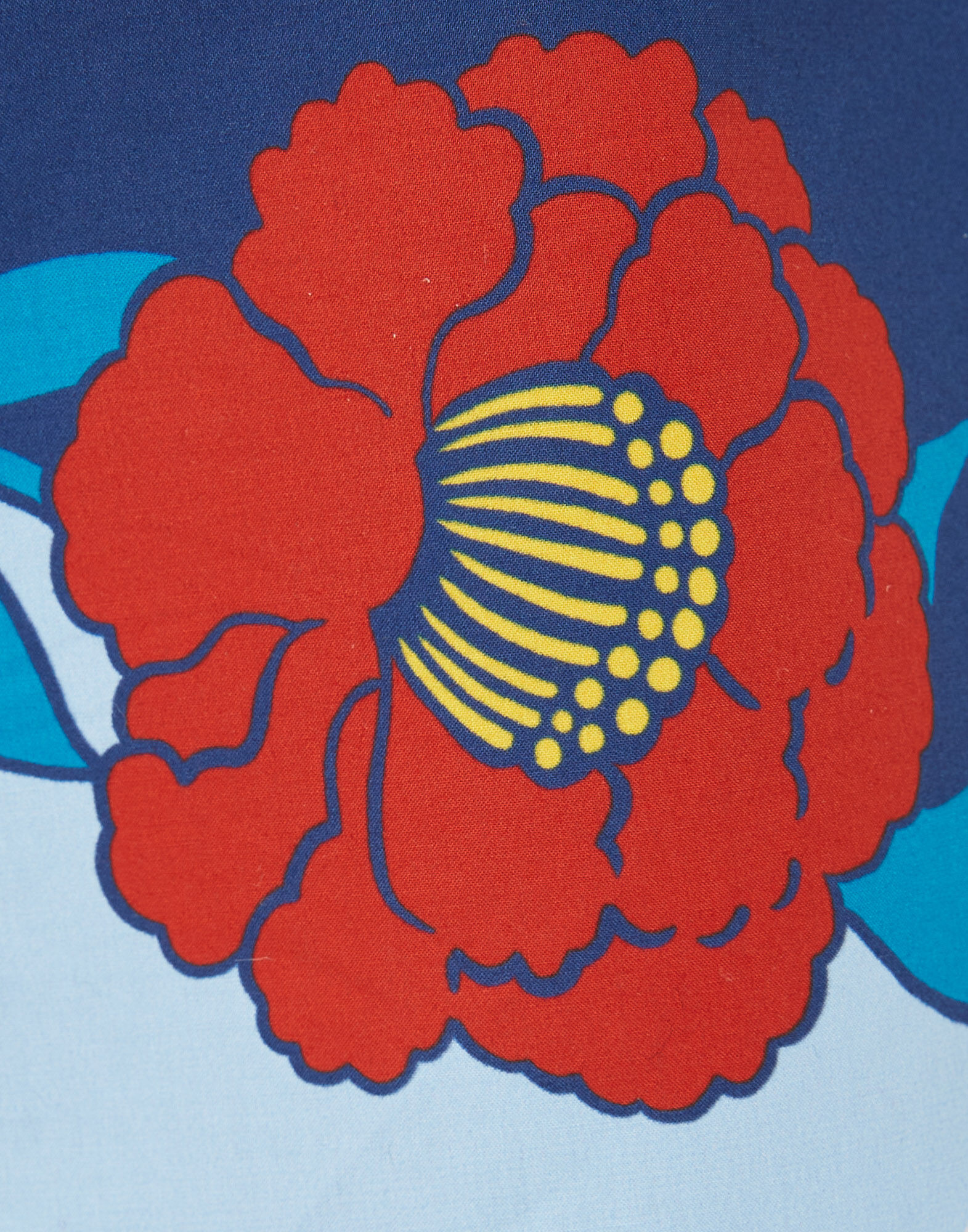 La DoubleJ Pull-Up Shorts Whitsun Plac&eacute;e Blue TRO0060COT015FSK03BU03