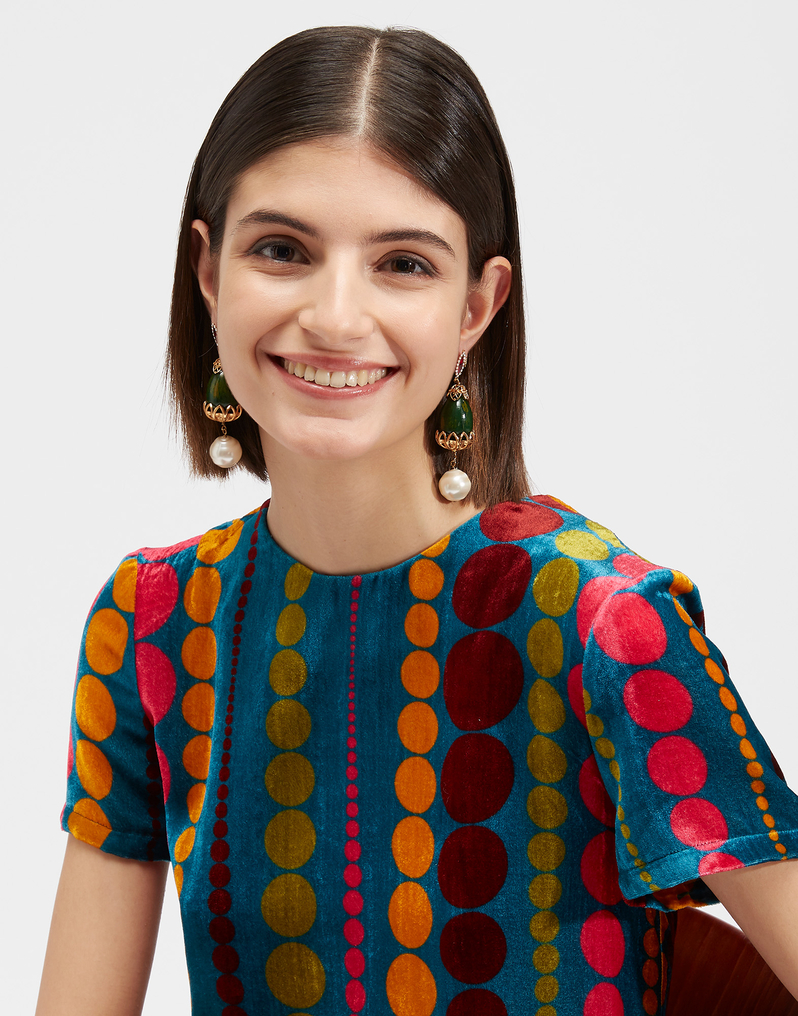 La DoubleJ Swing Dress La DoubleJ Swing Dress Bubbles DRE0001VEL004BUB0001