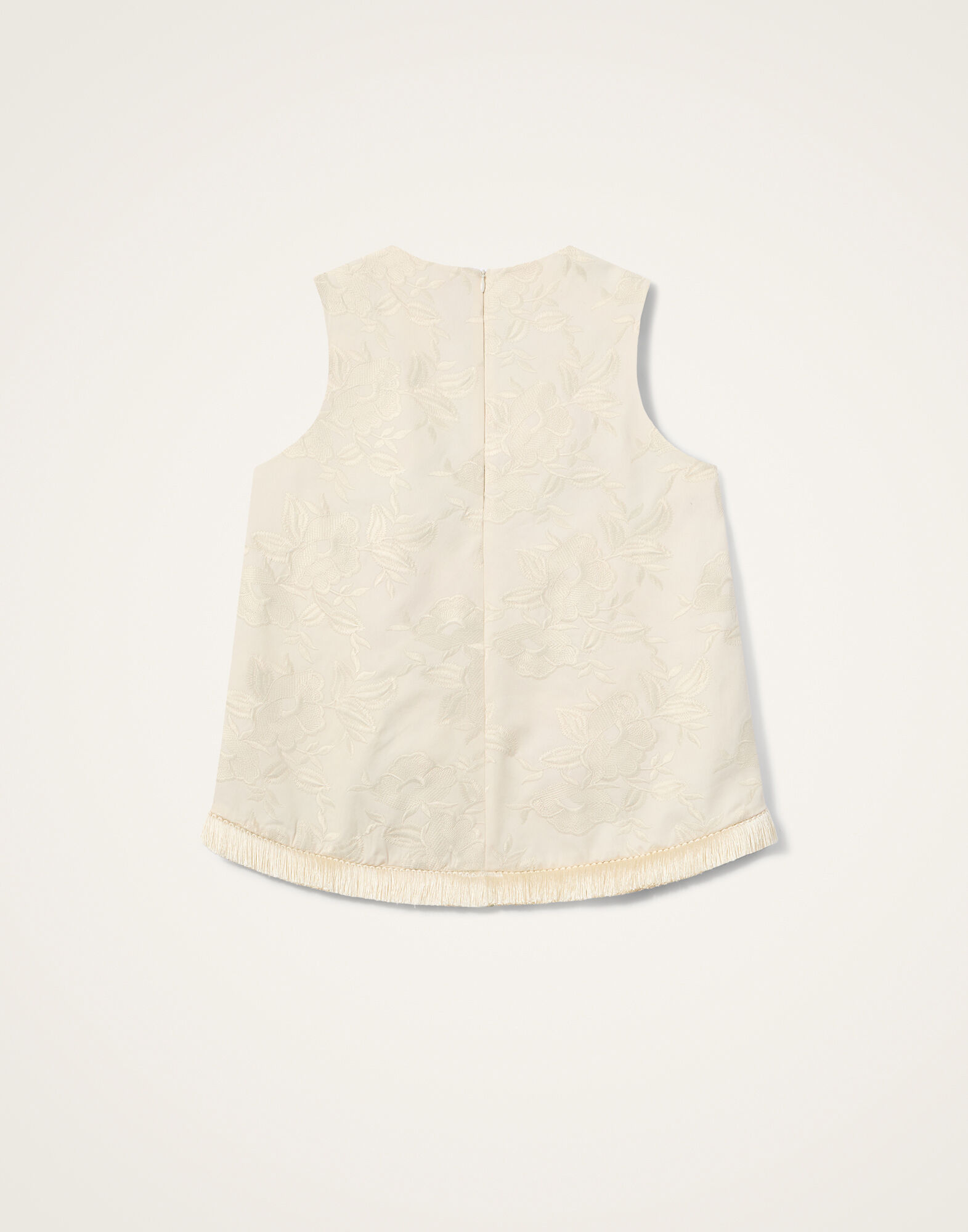 La DoubleJ La Scala Top Solid Ecru TOP0183COT086SOLIDBR05