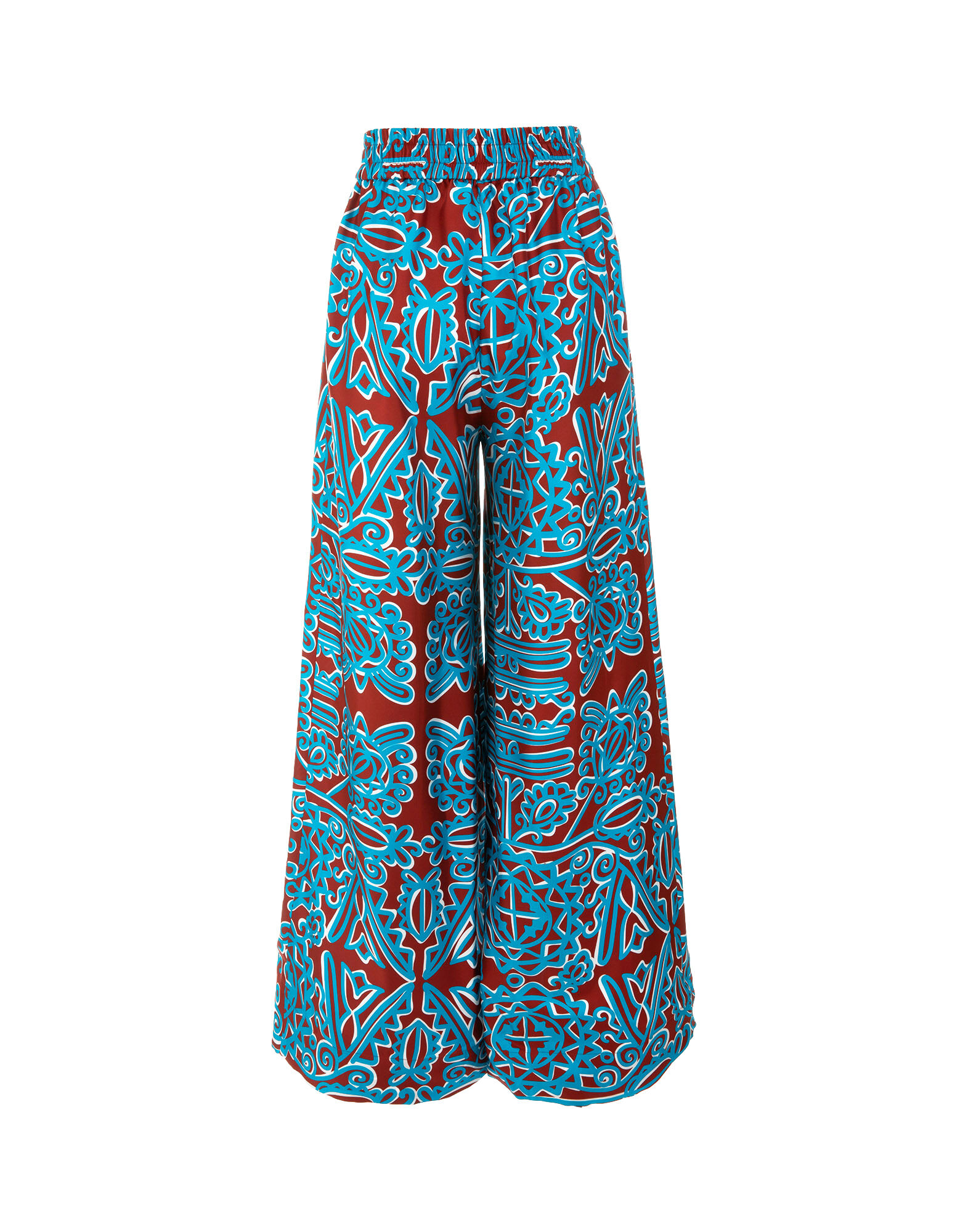 LaDoubleJ Palazzo Pants Parnaveg Turchese TRO0003SIL001PRN0003