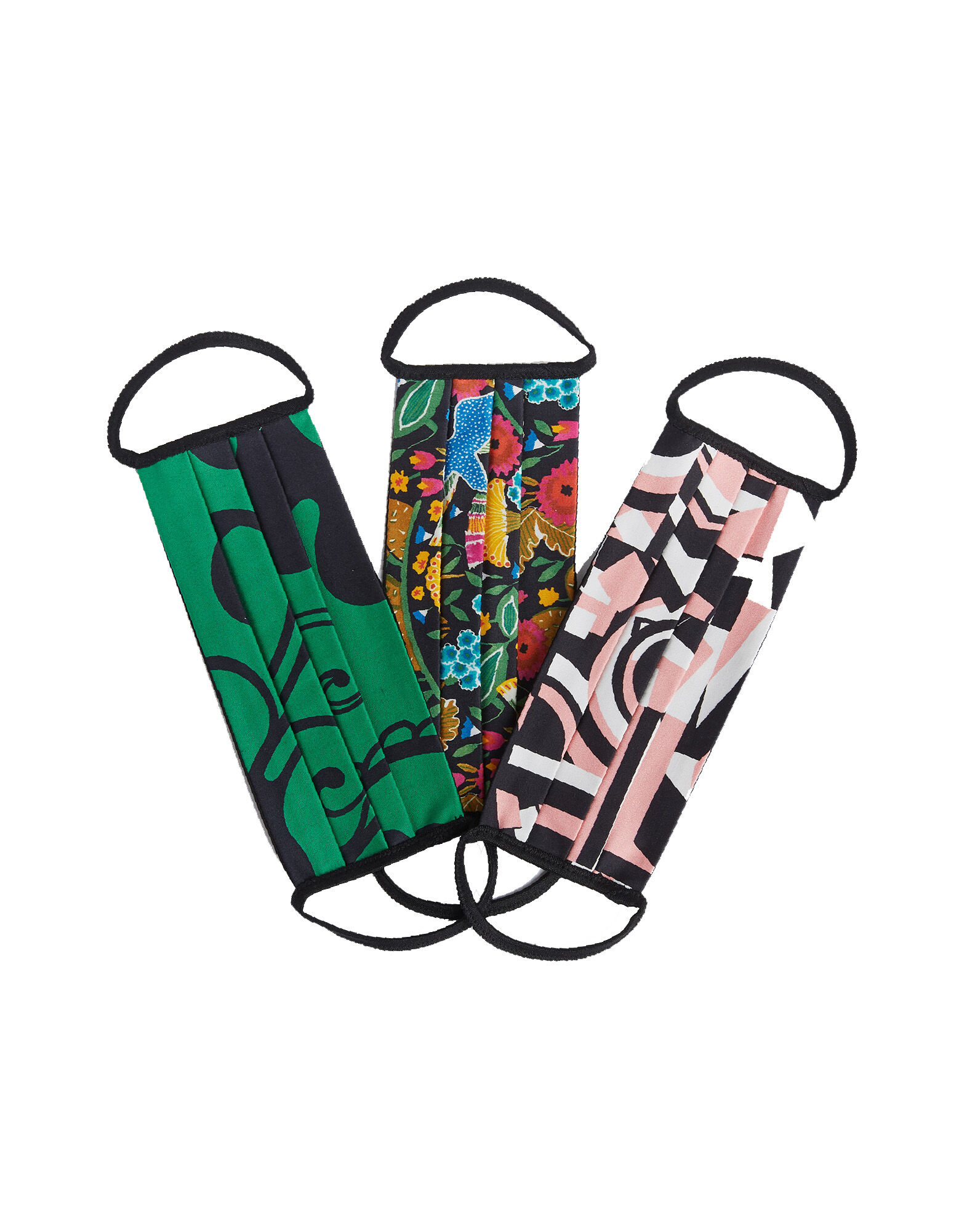 LaDoubleJ Mask Set of Three Multicolor MAS0001COT006LDJ0002