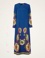 La DoubleJ Long Sleeve Swing Dress La DoubleJ Long Sleeve Swing Dress Poppies Blue Placée DRE0231SIL006PPP0003