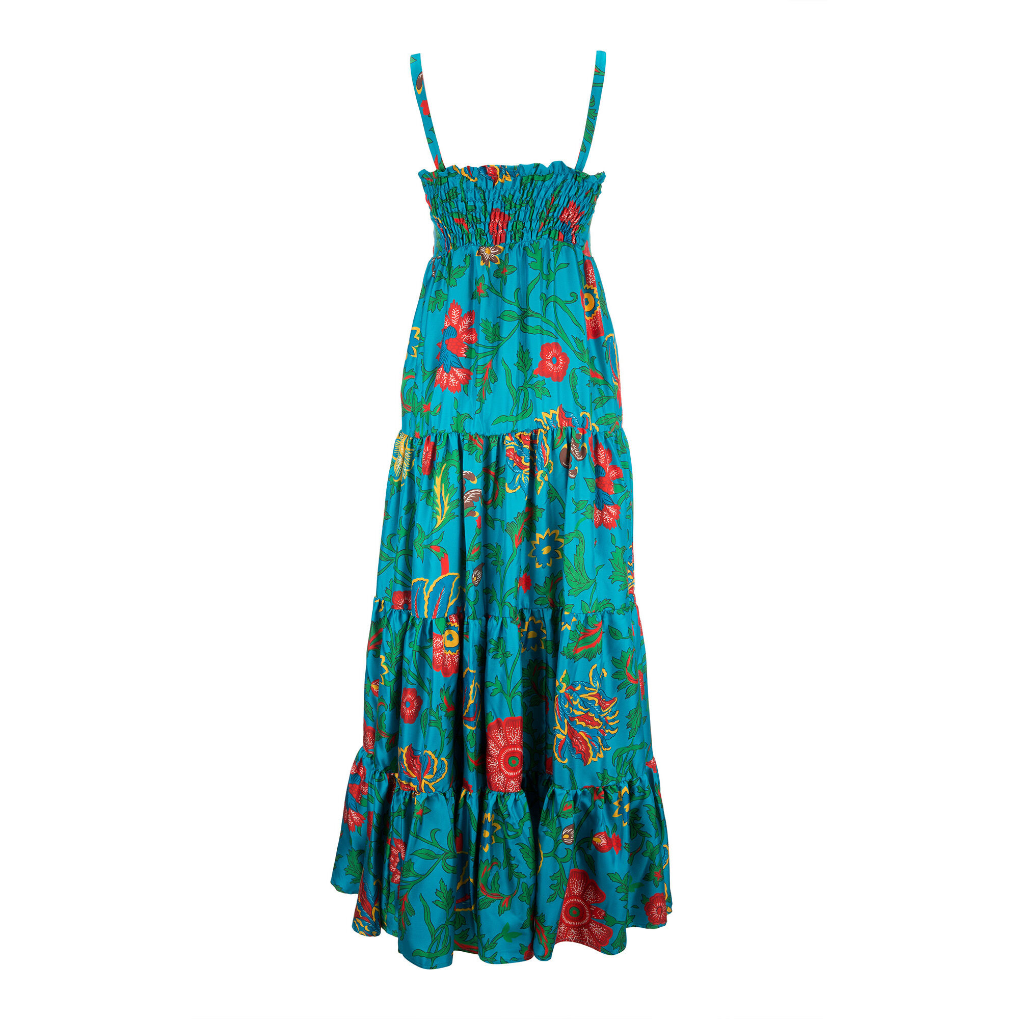 LaDoubleJ Bouncy Dress Dragon Flower Turchese DRE0042SIL001DRA0005