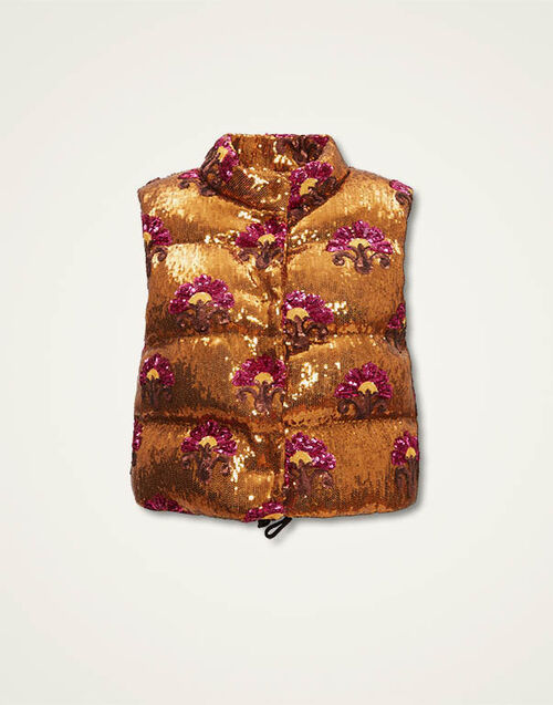 La DoubleJ Bonbon Puffer Vest Bronze DOW0012PAI005TXQ01OR04