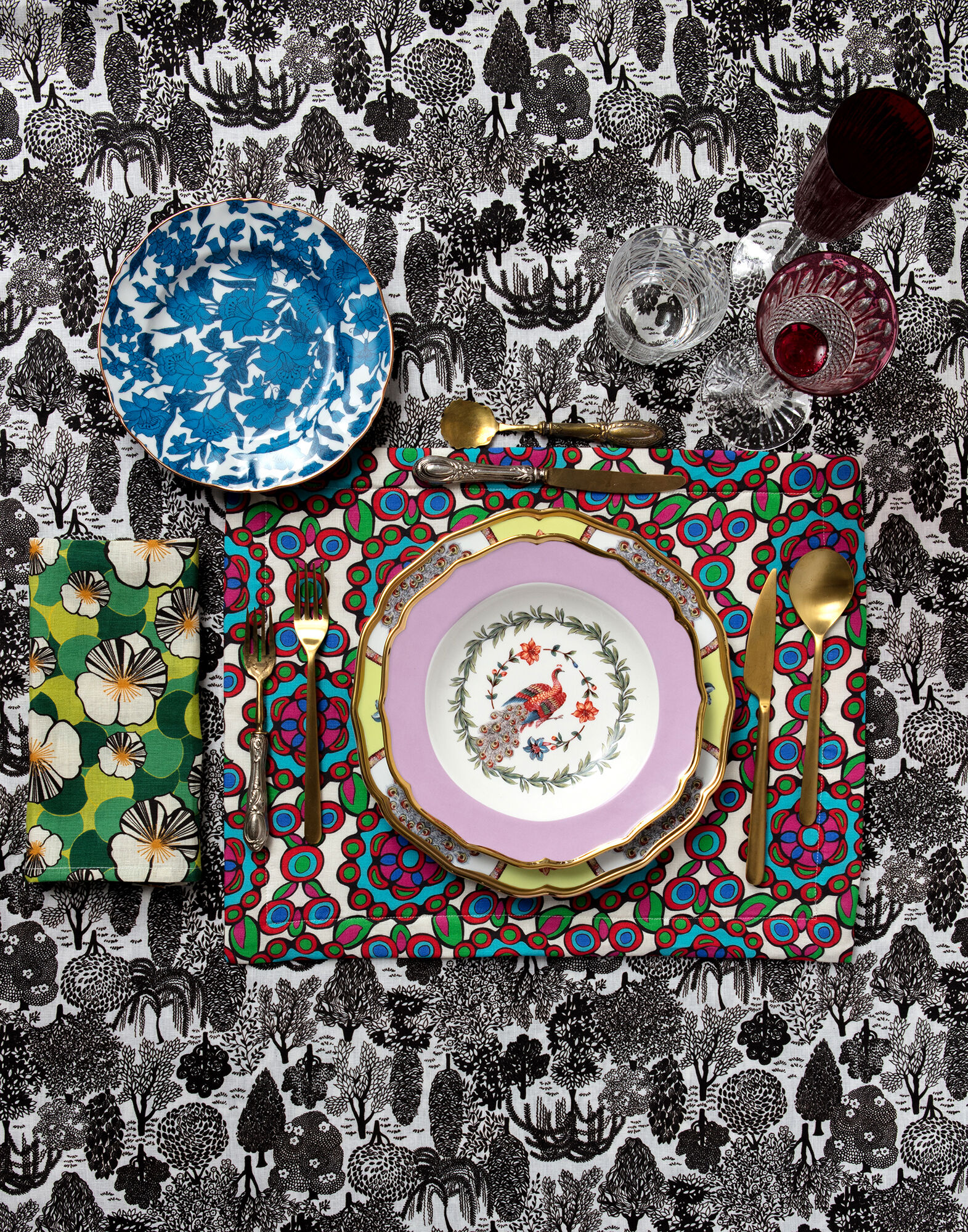 La DoubleJ Small Tablecloth Bosco TBC0001LIN001BOS0001