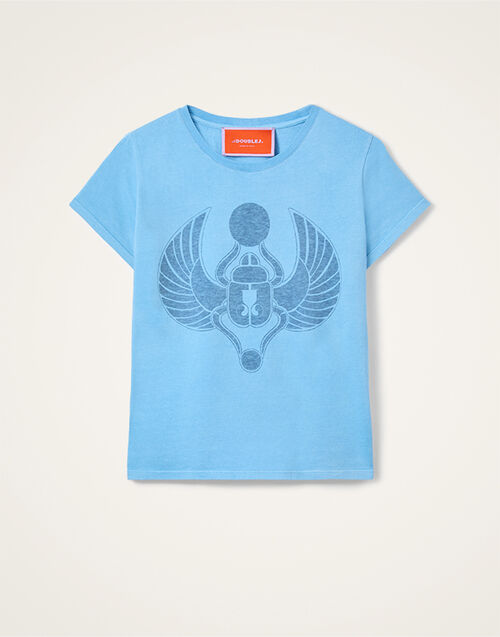 La DoubleJ High Tee Shirt Talismania Light Blue TSH0069JER079TAL01BU14