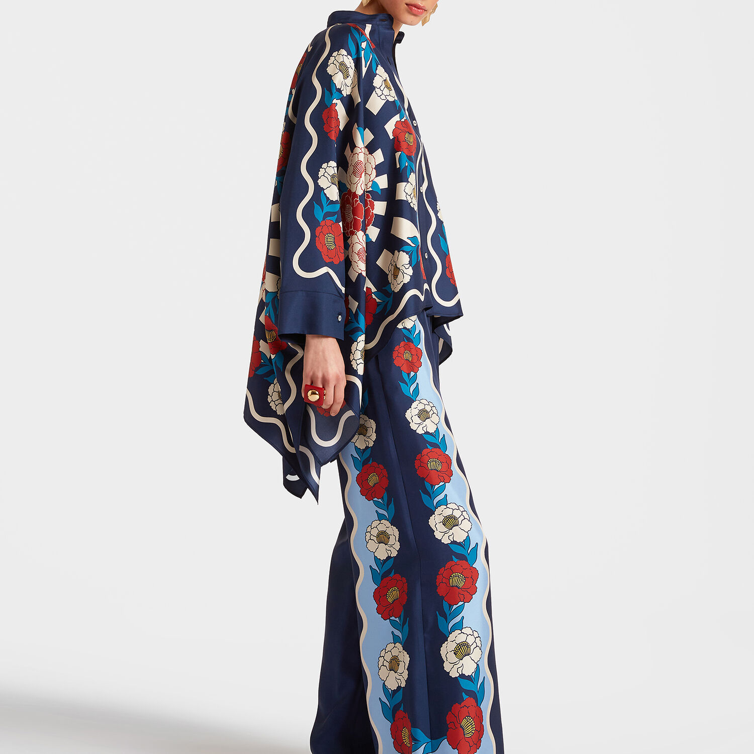 La Doublej Palazzo Pants In Whitsun Placée Blue