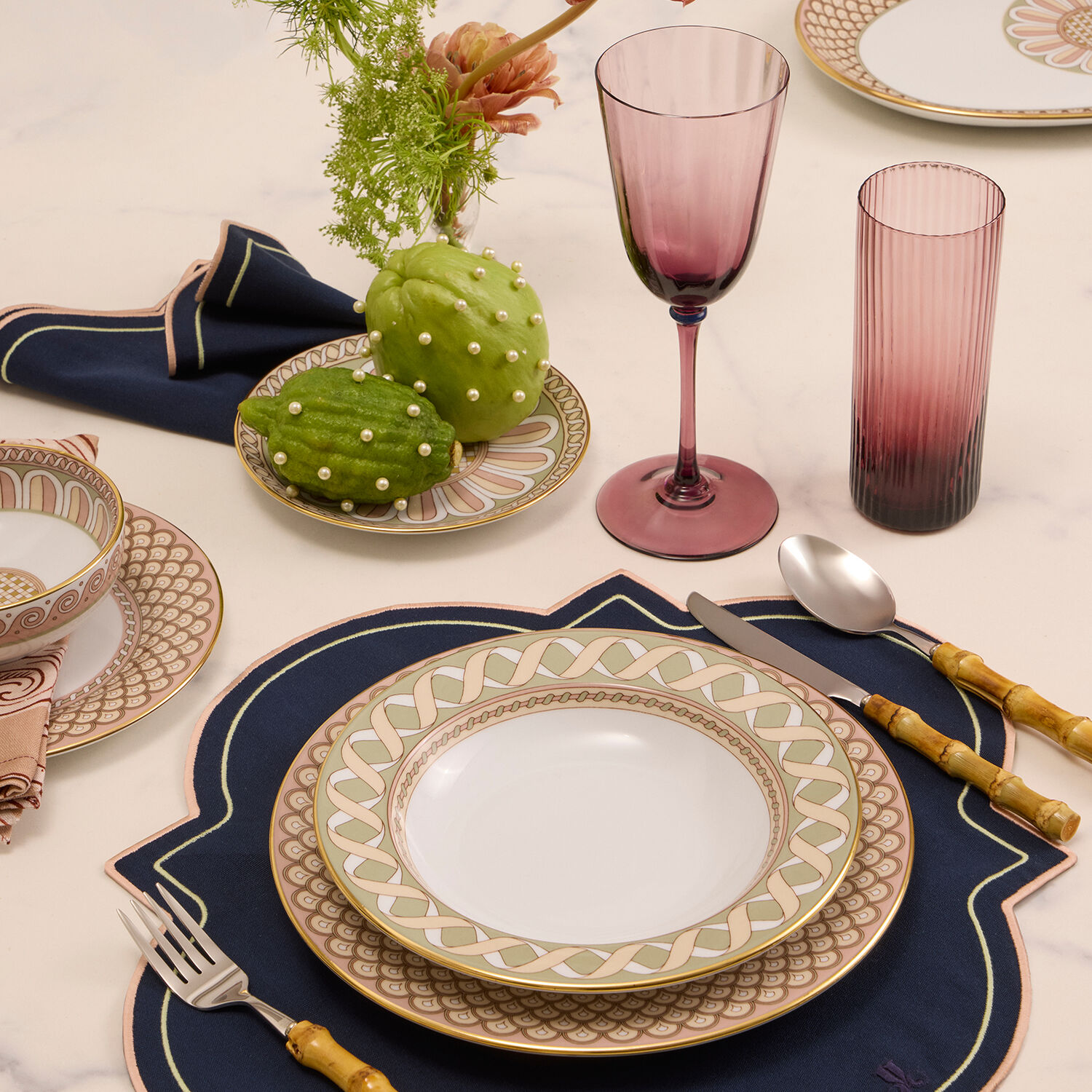 La Doublej Soup Plates Set Of 2 In Odysseus Pistachio