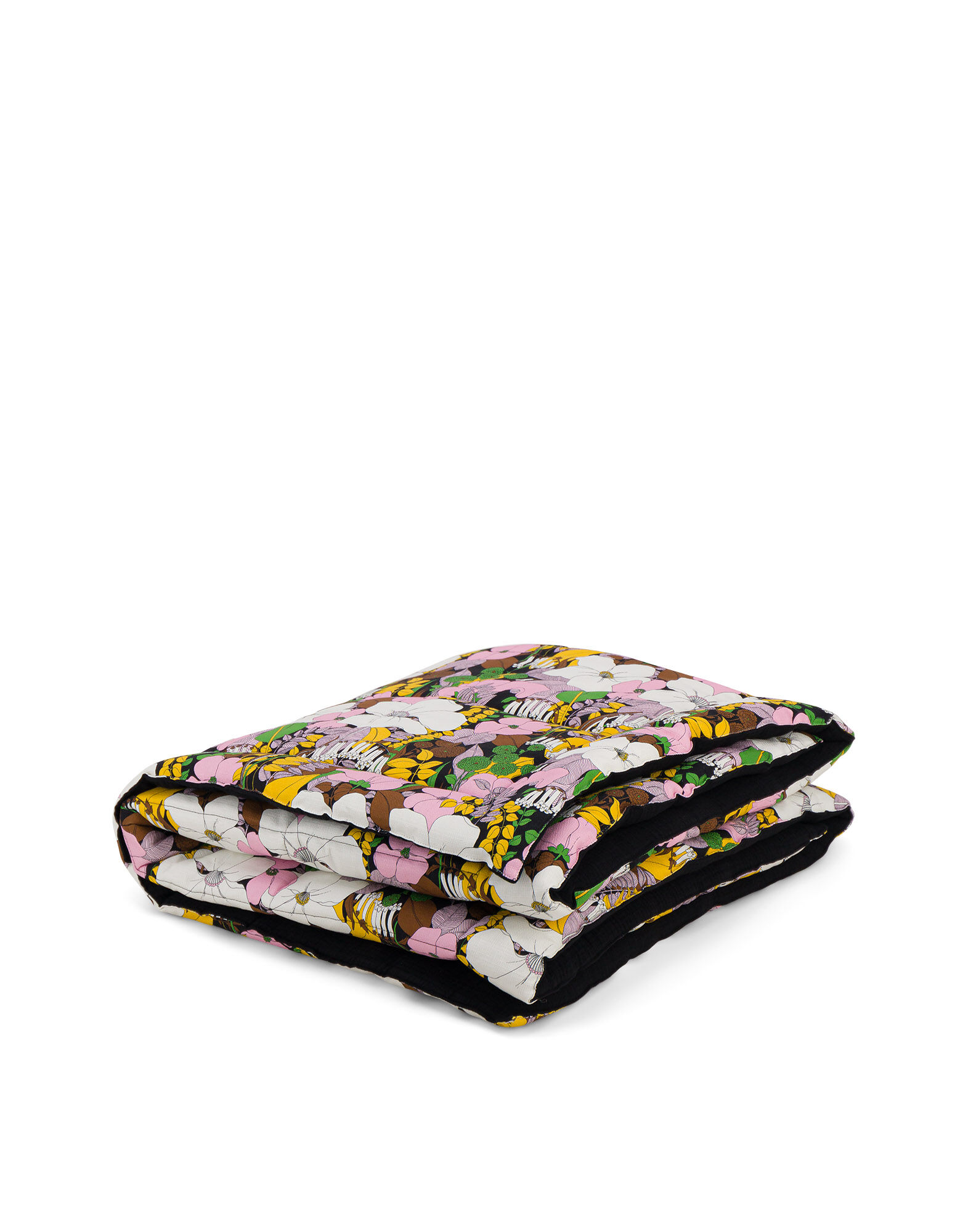 La DoubleJ Nido Bimaterial Quilt Big Flower BLA0003COT034BFL0001