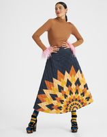 La DoubleJ Suki Skirt Egyptian Sun Plac&eacute;e Gold SKI0093POL006EGY01YE05