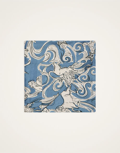 La DoubleJ Large Tablecloth Cosmos Light Blue TBC0018LIN008COS02BU01