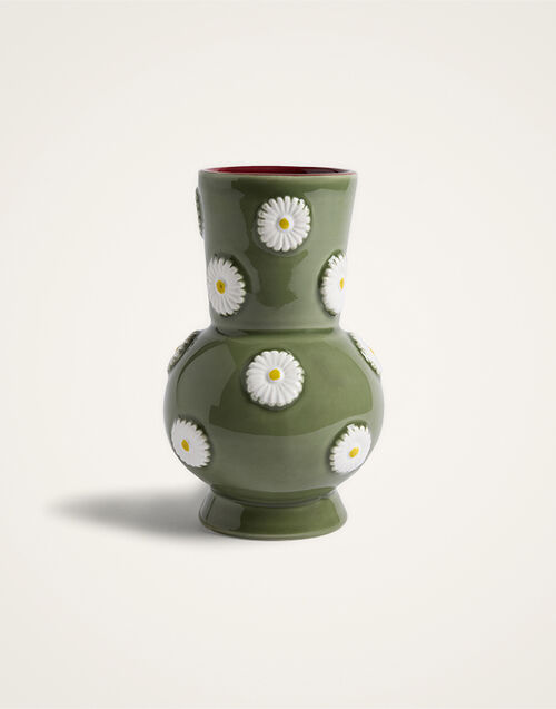 La DoubleJ Small Daisy Vase Margherita Pistachio VAS0031CER004MRG01GR10