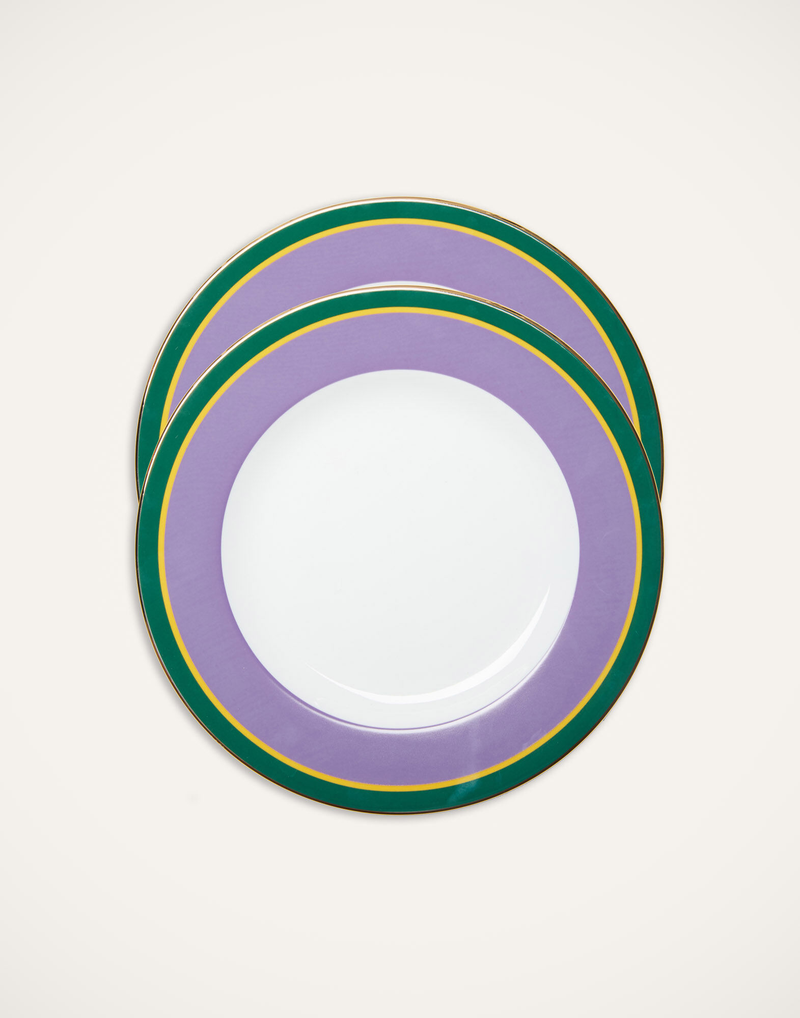 La DoubleJ Dinner Plates Set Of 2 Rainbow Viola DIS0075CER001RAI0007