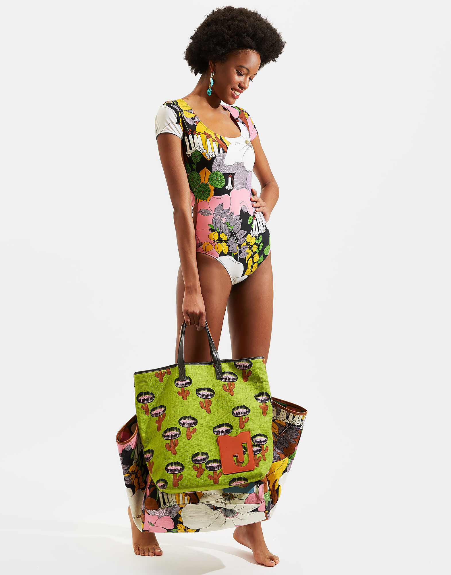 LaDoubleJ Ballet Suit Big Flower SWI0020LYC001BFL0001