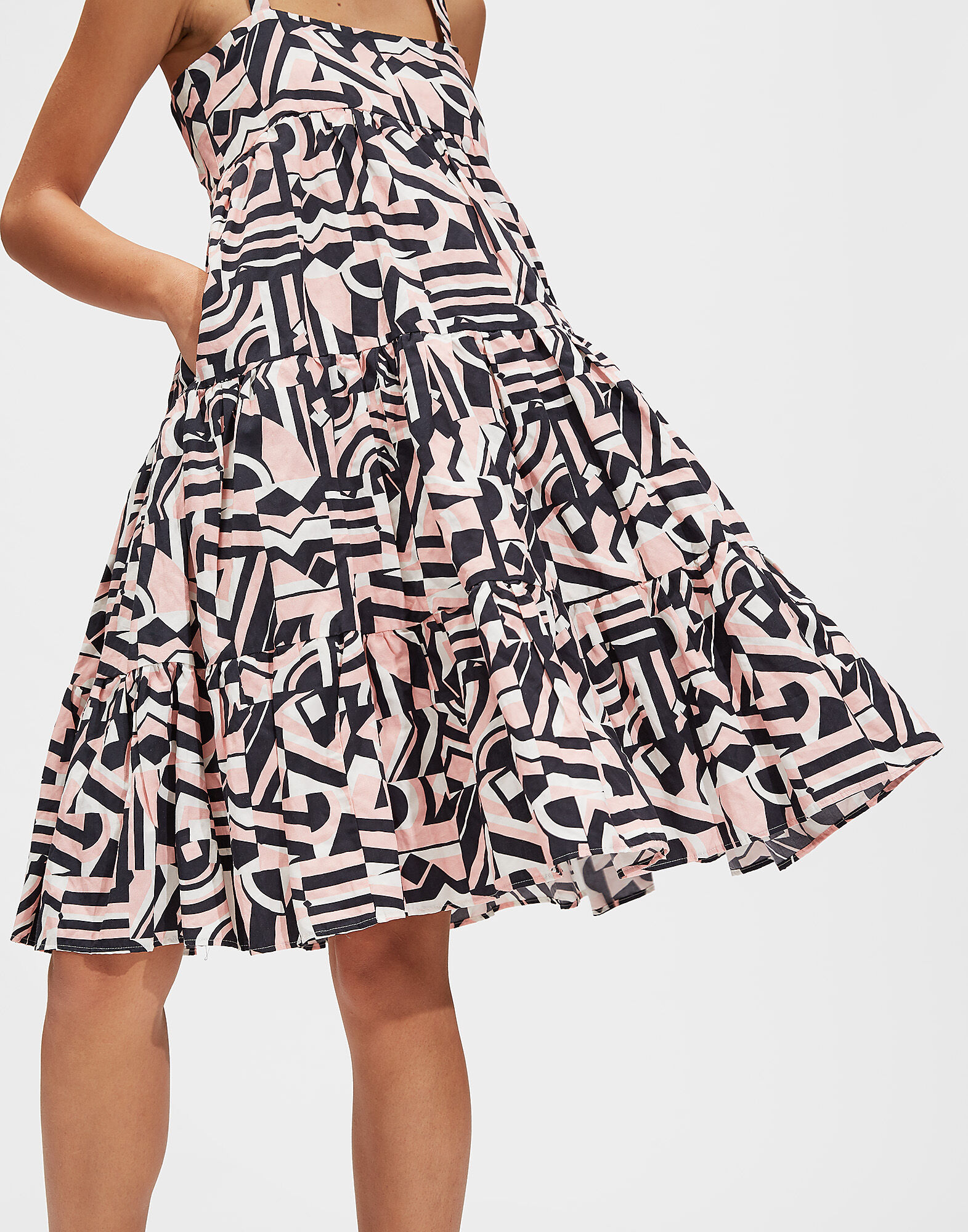 LaDoubleJ Short Bouncy Dress Tetris DRE0057COT004TET0001