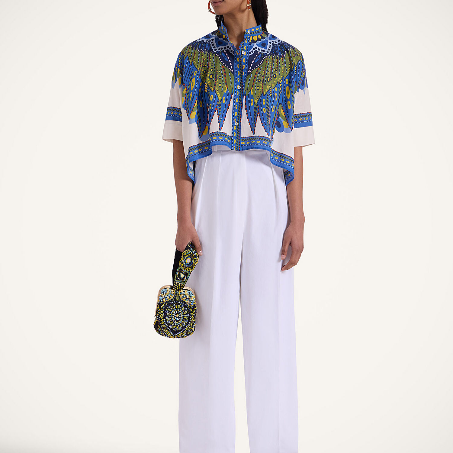 Shop La Doublej Mini Foulard Shirt In Chakra Placée Multicolor