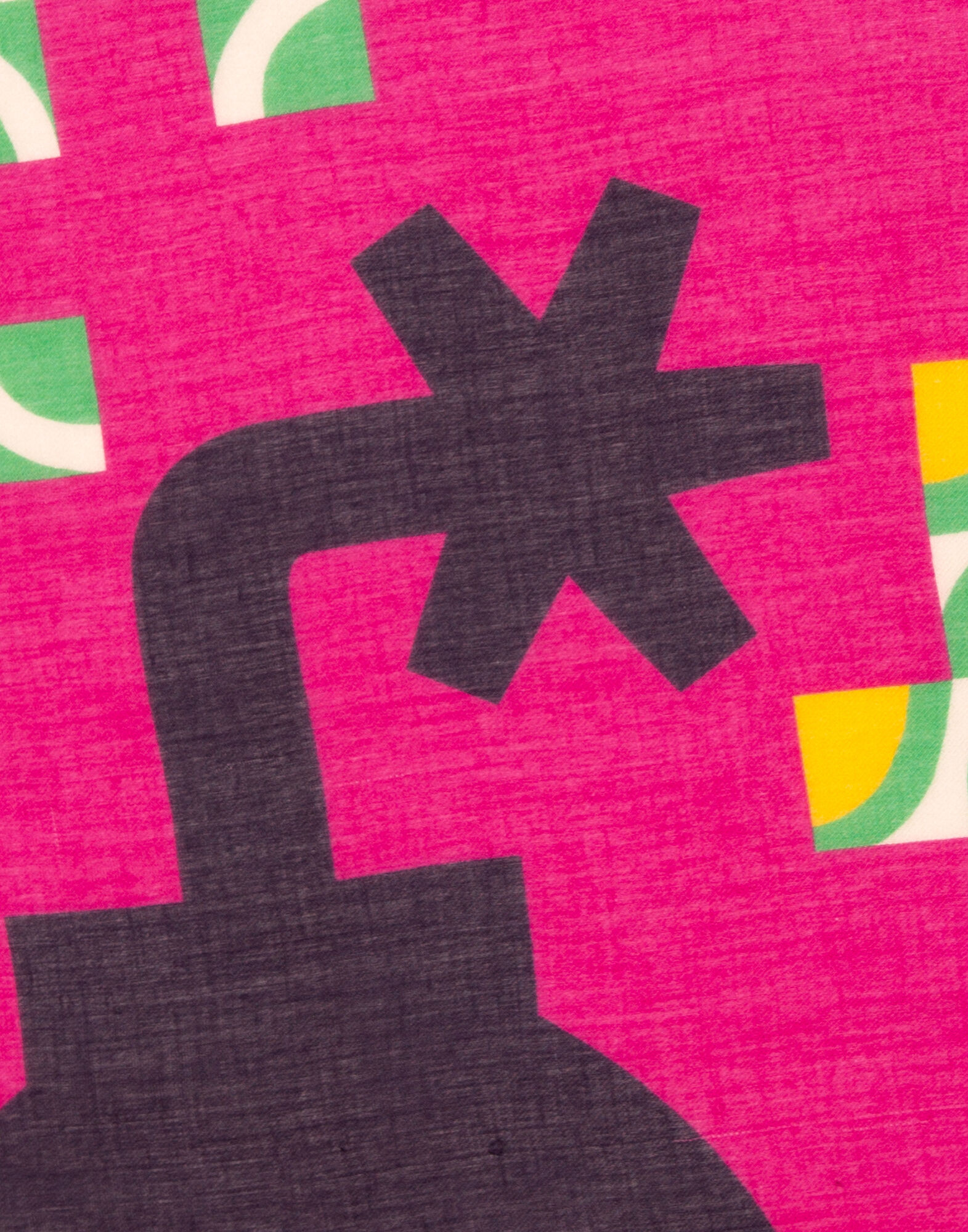 LaDoubleJ Mezza Luna Fringed Scarf (140x140 cm) Mezza Luna SCA0005MOC001LUN0001