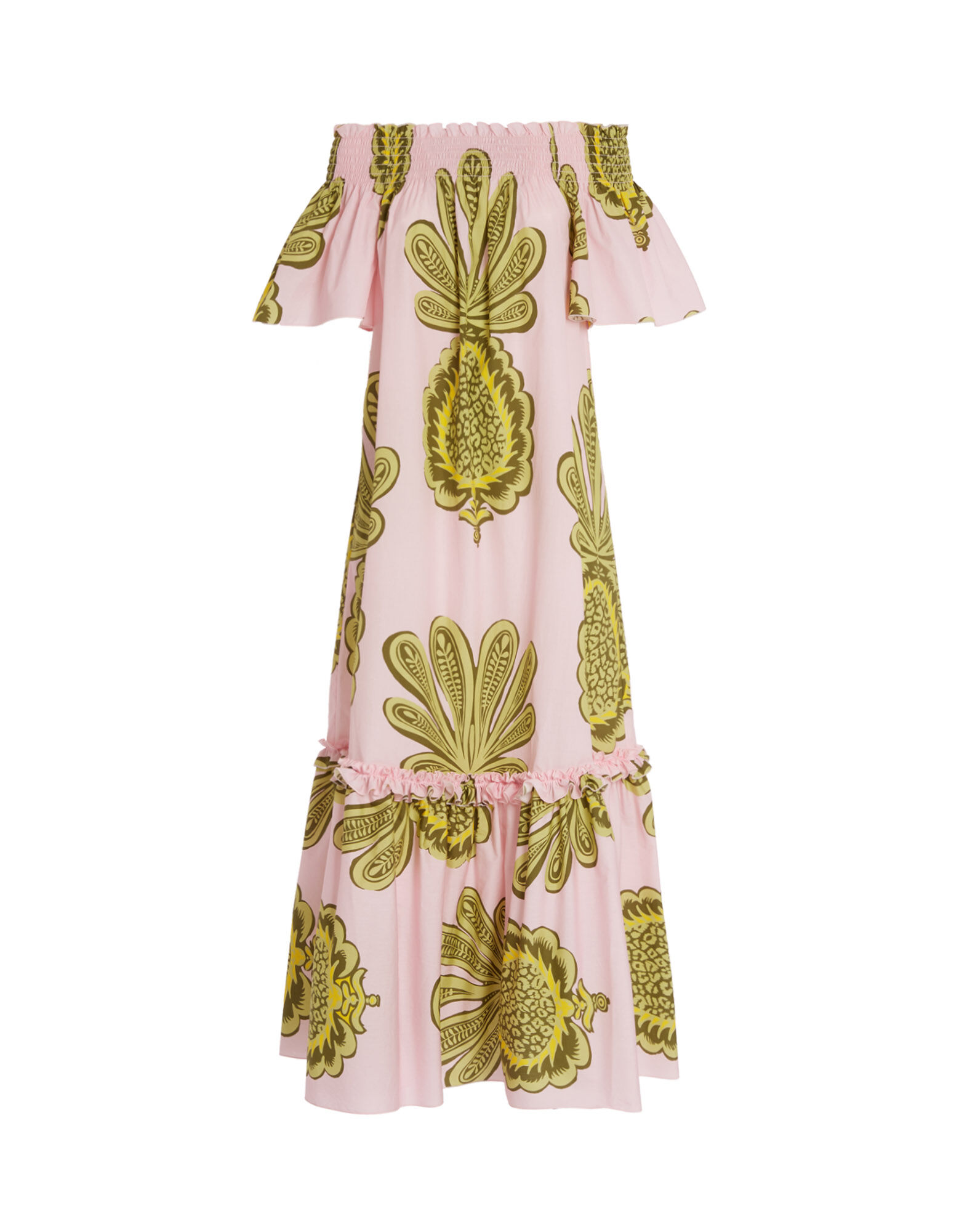 Capalbio Dress in Big Pineapple Pink for Women La DoubleJ