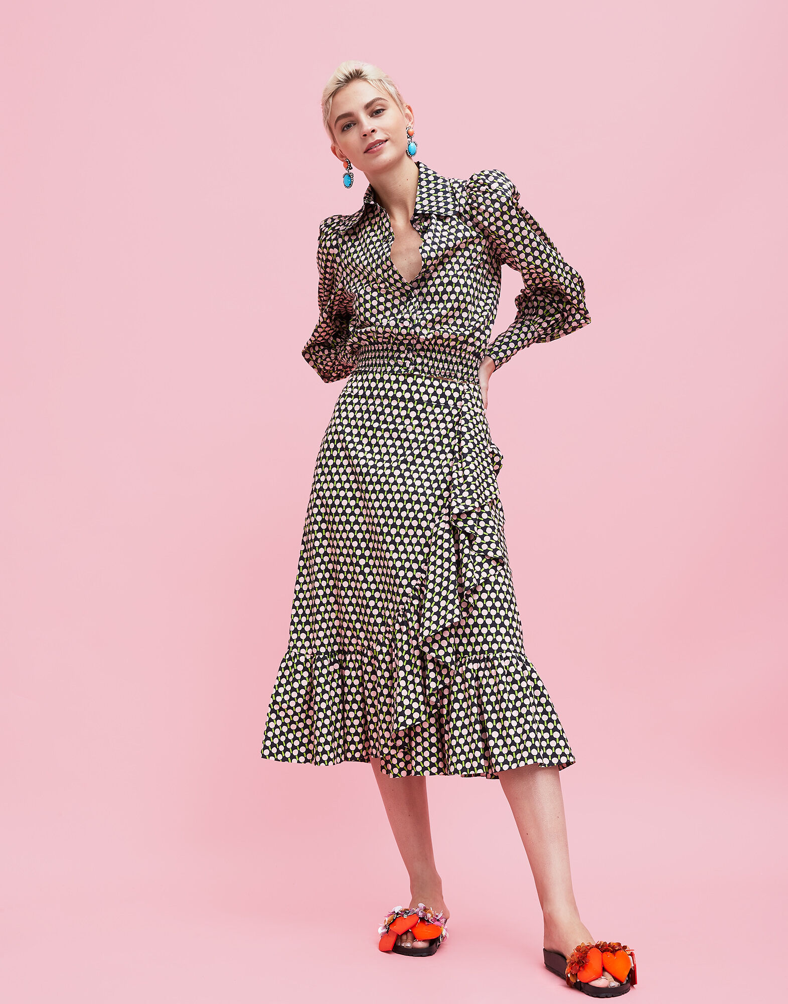 LaDoubleJ Jazzy Skirt Ping Pong SKI0021COT001PIN0001