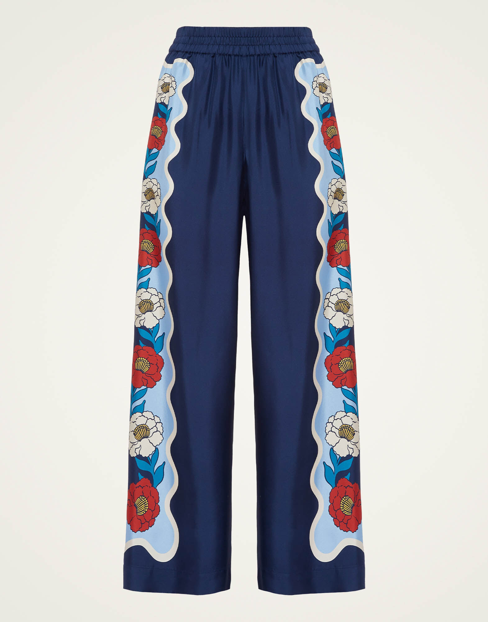 OUTLET】loosely dot pants～ﾙｰｽﾞﾘｰﾄﾞｯﾄﾊﾟﾝﾂ | flower／フラワー
