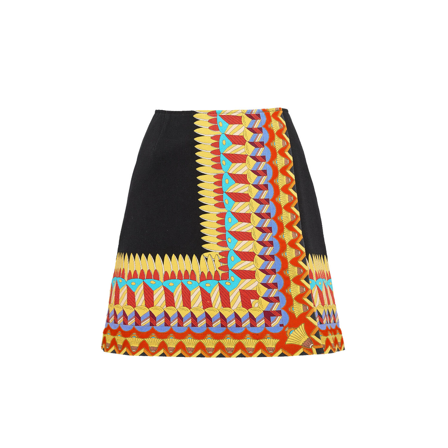 Shop La Doublej Foulard Mini Skirt In Delta Placée Black