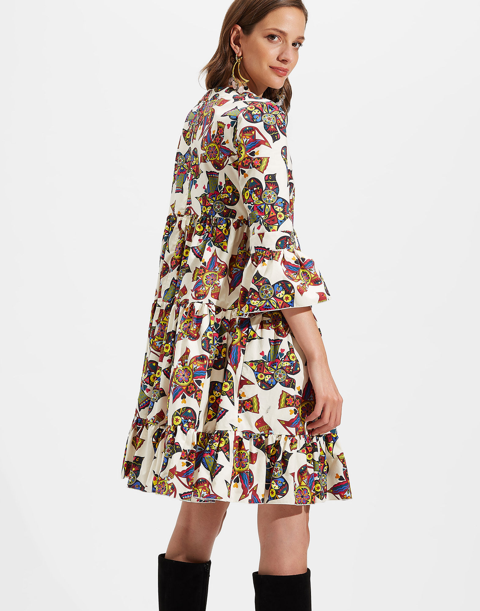 LaDoubleJ Bambi Dress Piccolo Dove DRE0188COT001PCD0001