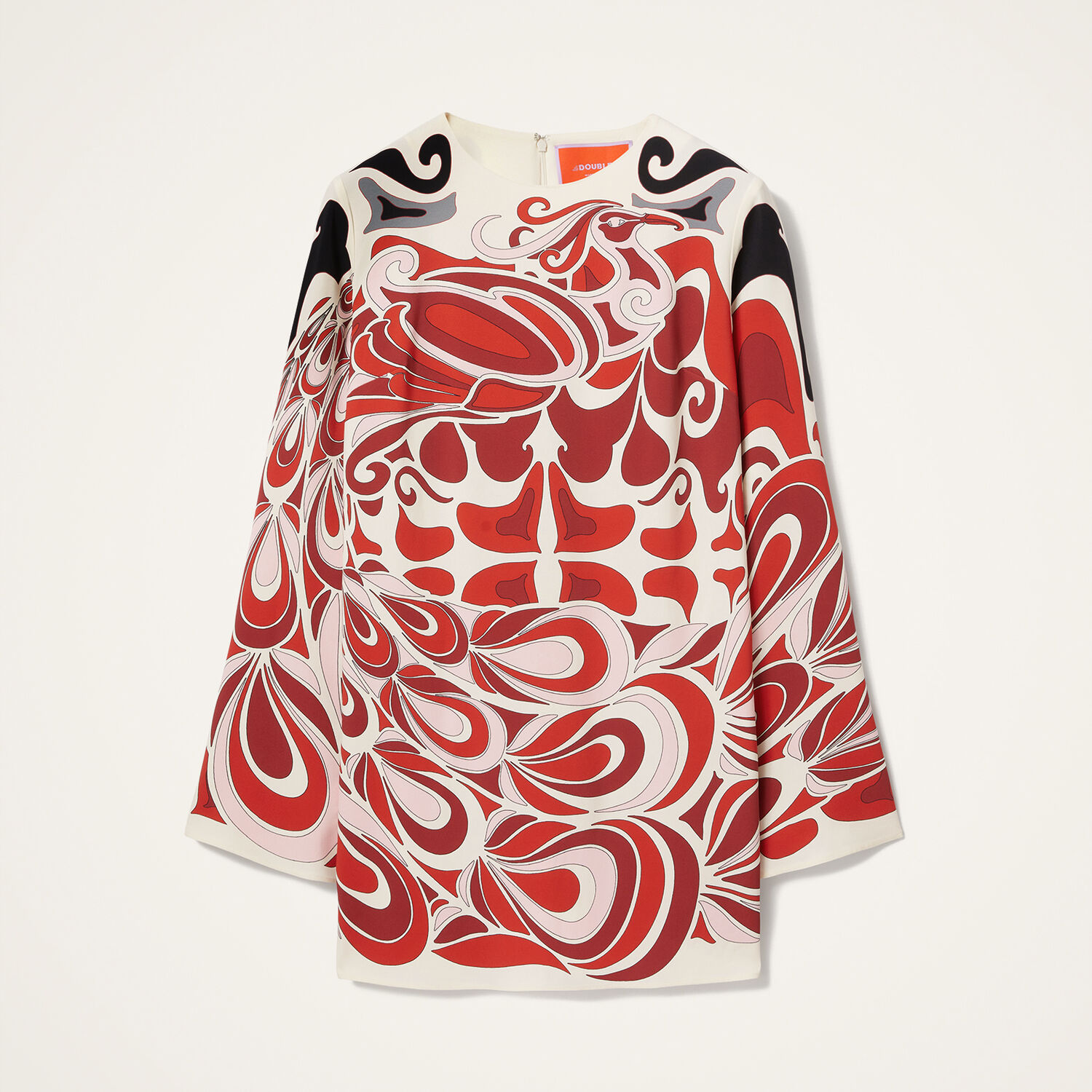 La Doublej Mini Supremes Printed Satin Minidress