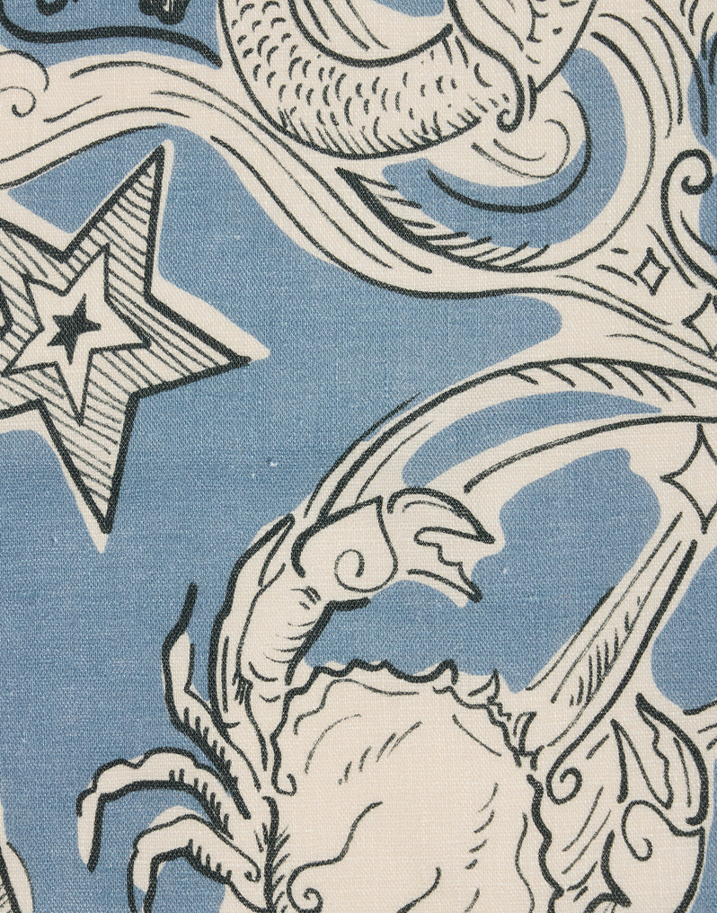 La DoubleJ Large Napkins Set Of 2 La DoubleJ Large Napkins Set Of 2 Cosmos Light Blue NAP0017LIN008COS02BU01