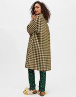 LaDoubleJ Boxy Coat LaDoubleJ Boxy Coat Check Verde/Nero JAC0014PLC002CHE0007