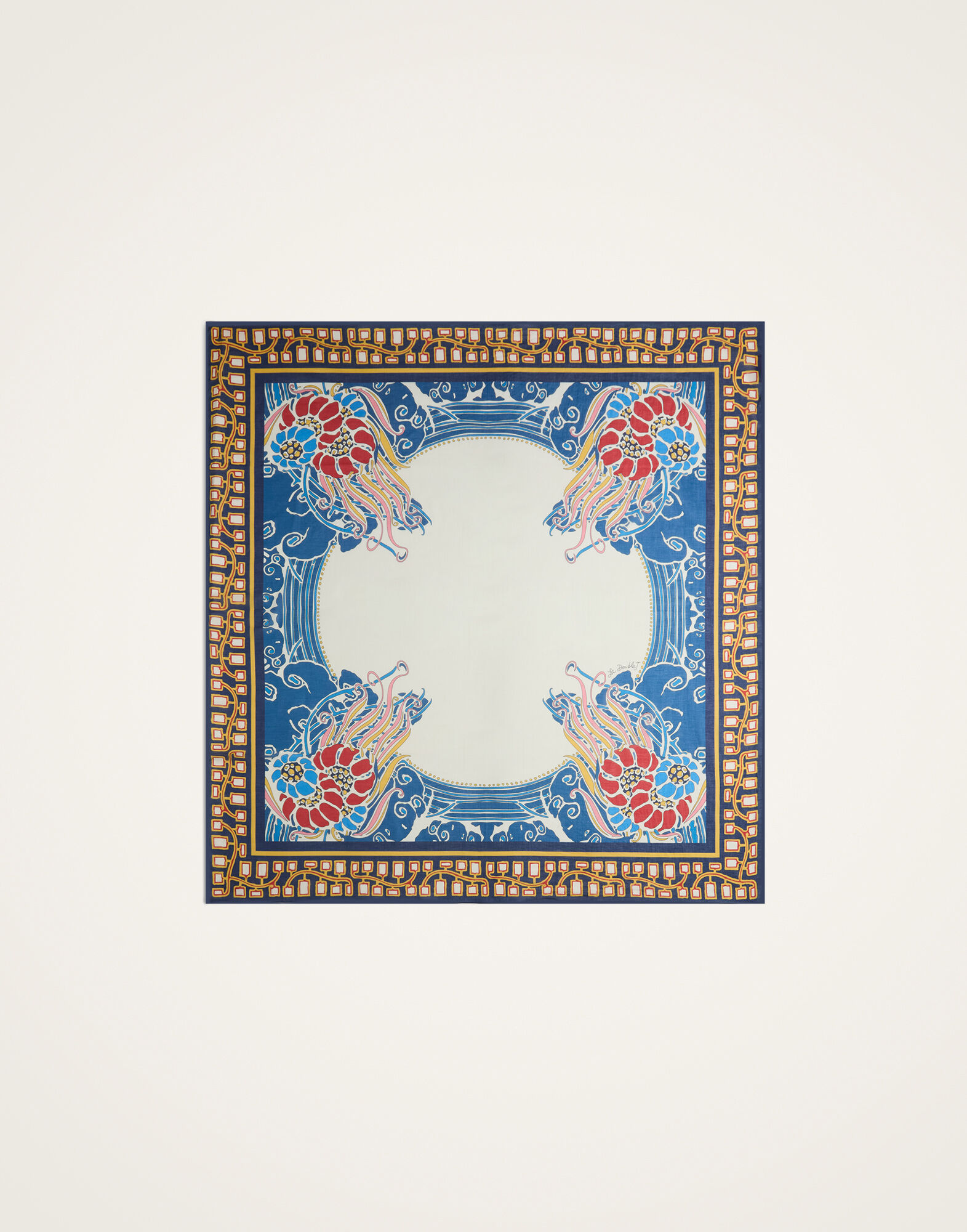 La DoubleJ Pareo Lemuria Plac&eacute;e Blue SCA0051COT021LEM02BU03