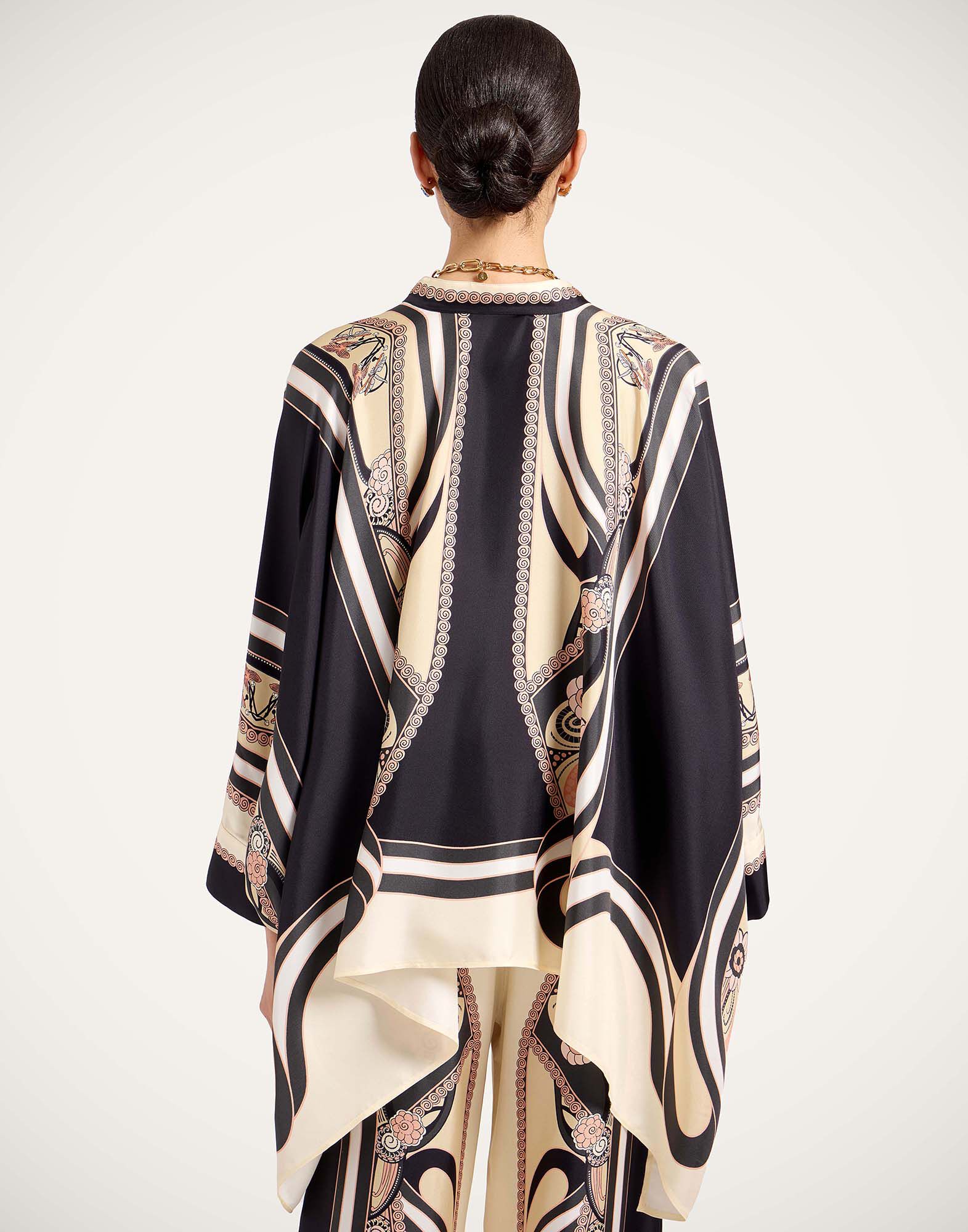 La DoubleJ Foulard Shirt Ambrosia Plac&eacute;e Pale Pink SHI0059SIL006AMB03PI02