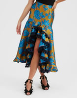 La DoubleJ Feria Skirt Hottie Turquoise SKI0112JCQ073HOT02BU08