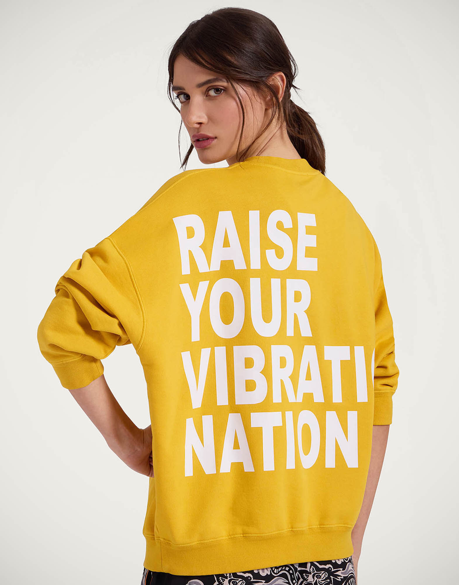 Off Court Sweatshirt in Solid Dark Yellow for Women | La DoubleJ Off Court Sweatshirt in Solid Dark Yellow for Women | La DoubleJ