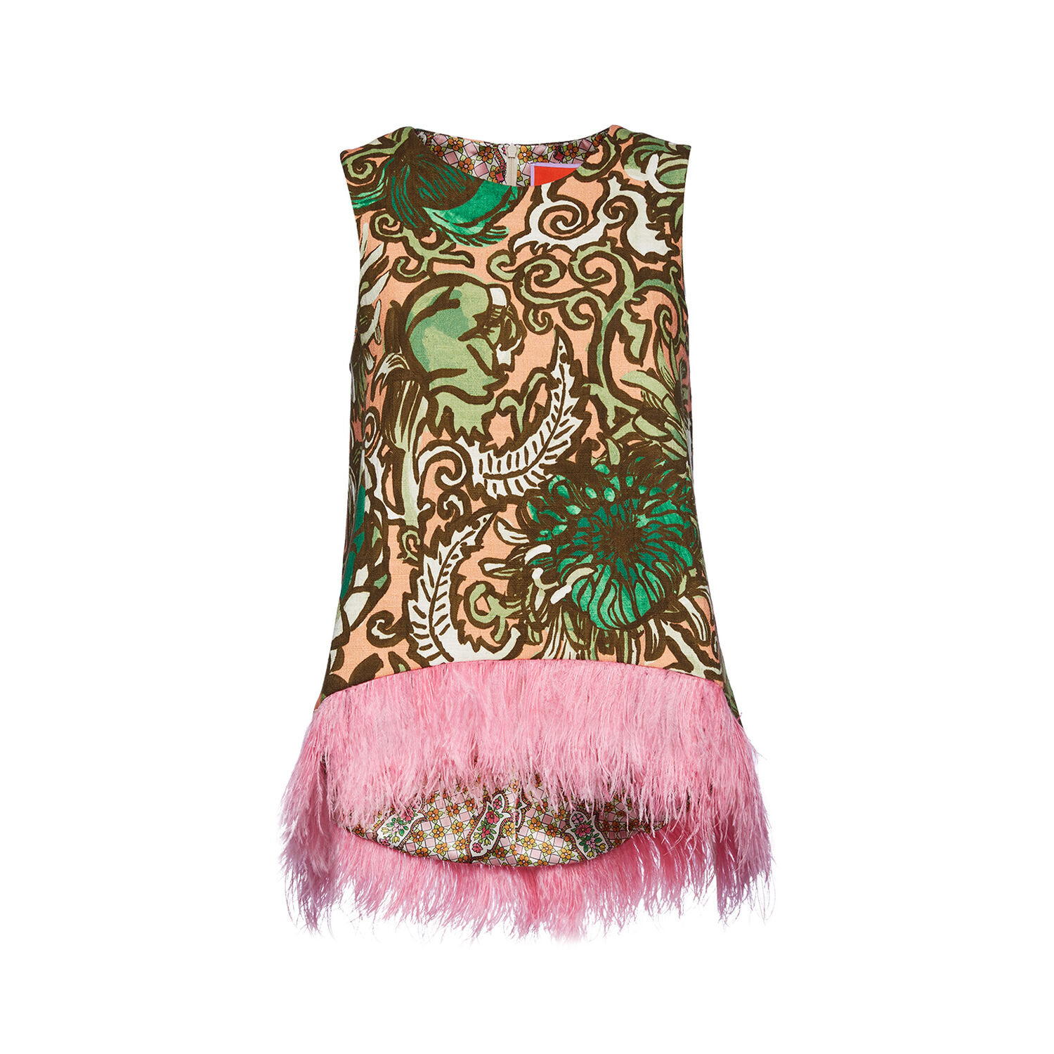 LA DOUBLEJ LA SCALA TOP (WITH FEATHERS) 