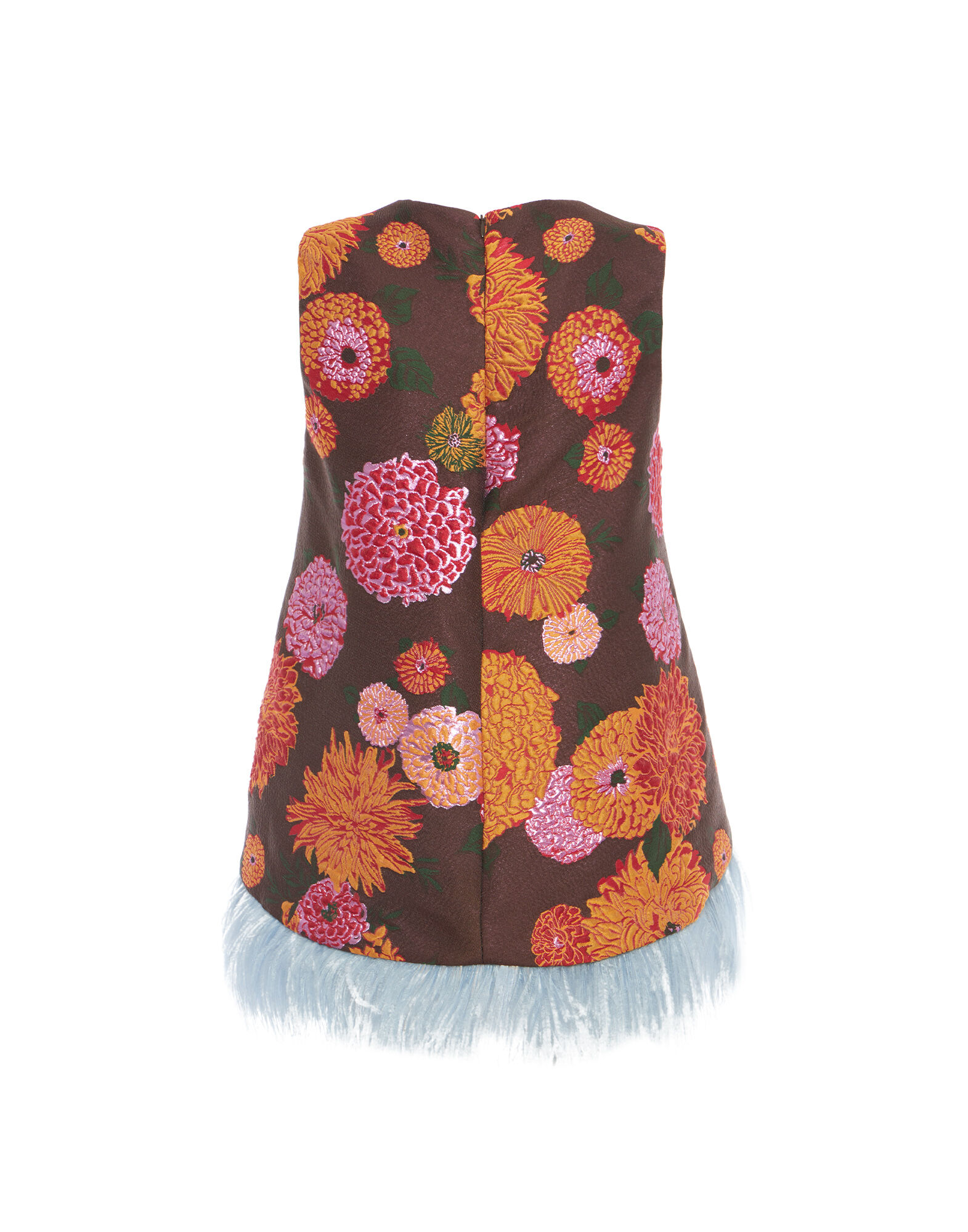 La DoubleJ La Scala Top (With Feathers) Gin Chocolate TOP0013JCQ048GYN02BR07