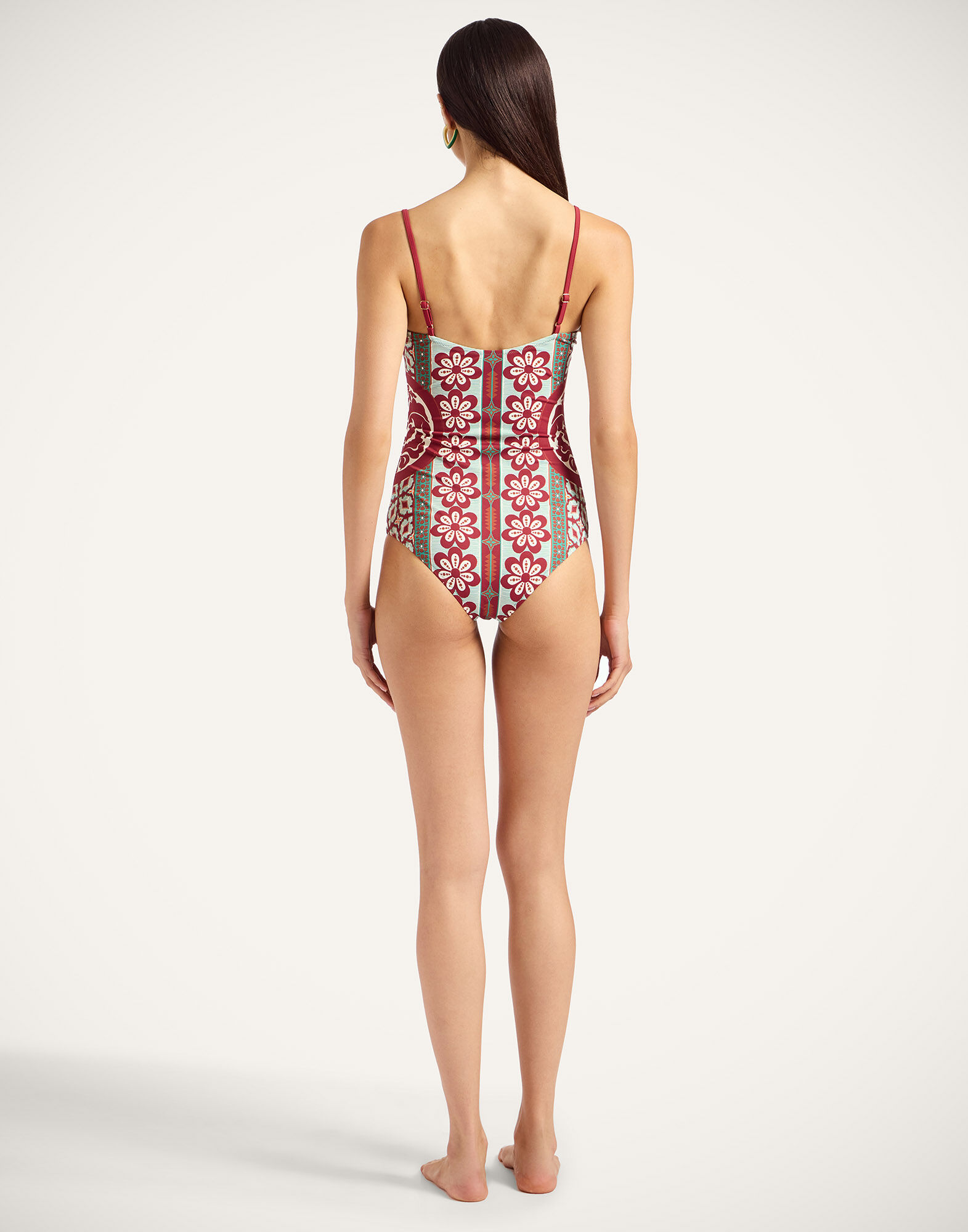 La DoubleJ Elle Swimsuit Pagoda Plac&eacute;e Rust SWI0055LYC006PAG01OR04