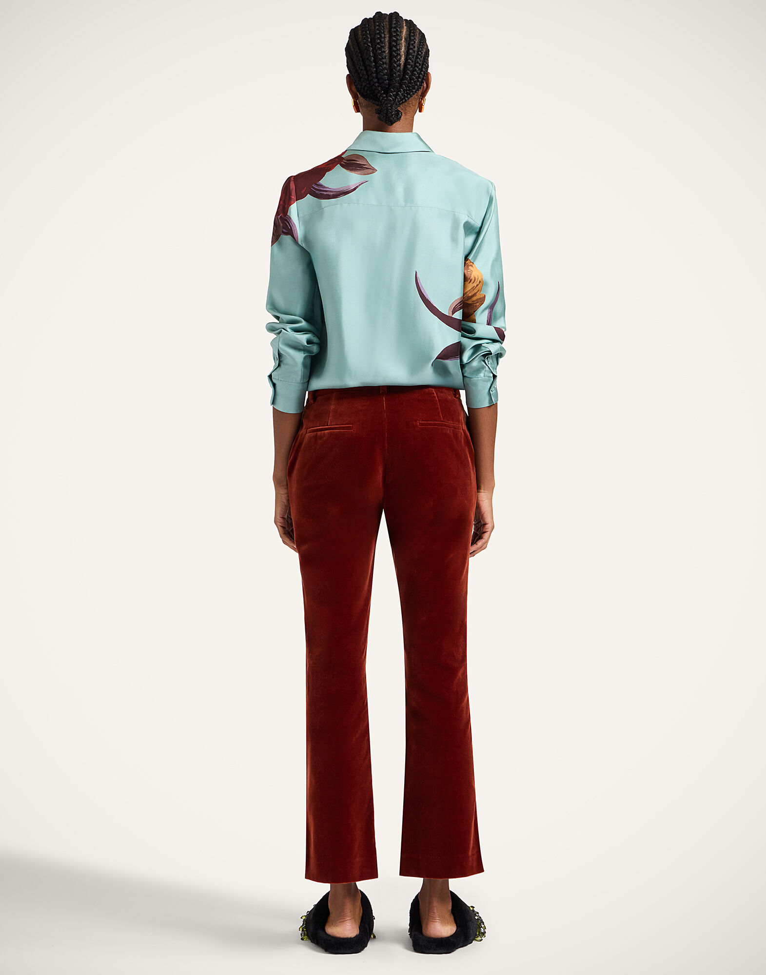 La DoubleJ 24/7 Pants Terracotta TRO0069VEL011SOLIDBR08